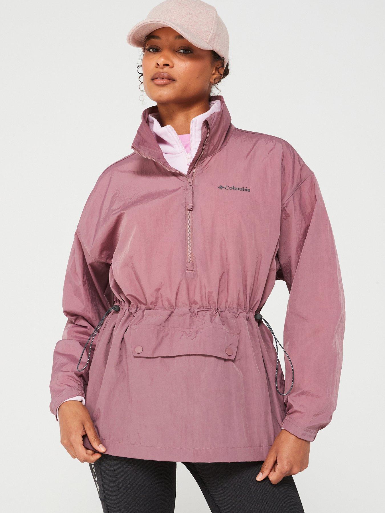 Columbia Womens Paracutie Anorak Windbreaker Purple Very