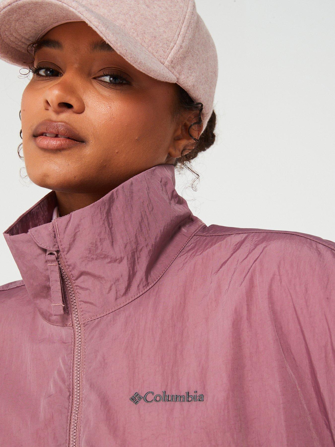 Pink anorak windbreaker best sale
