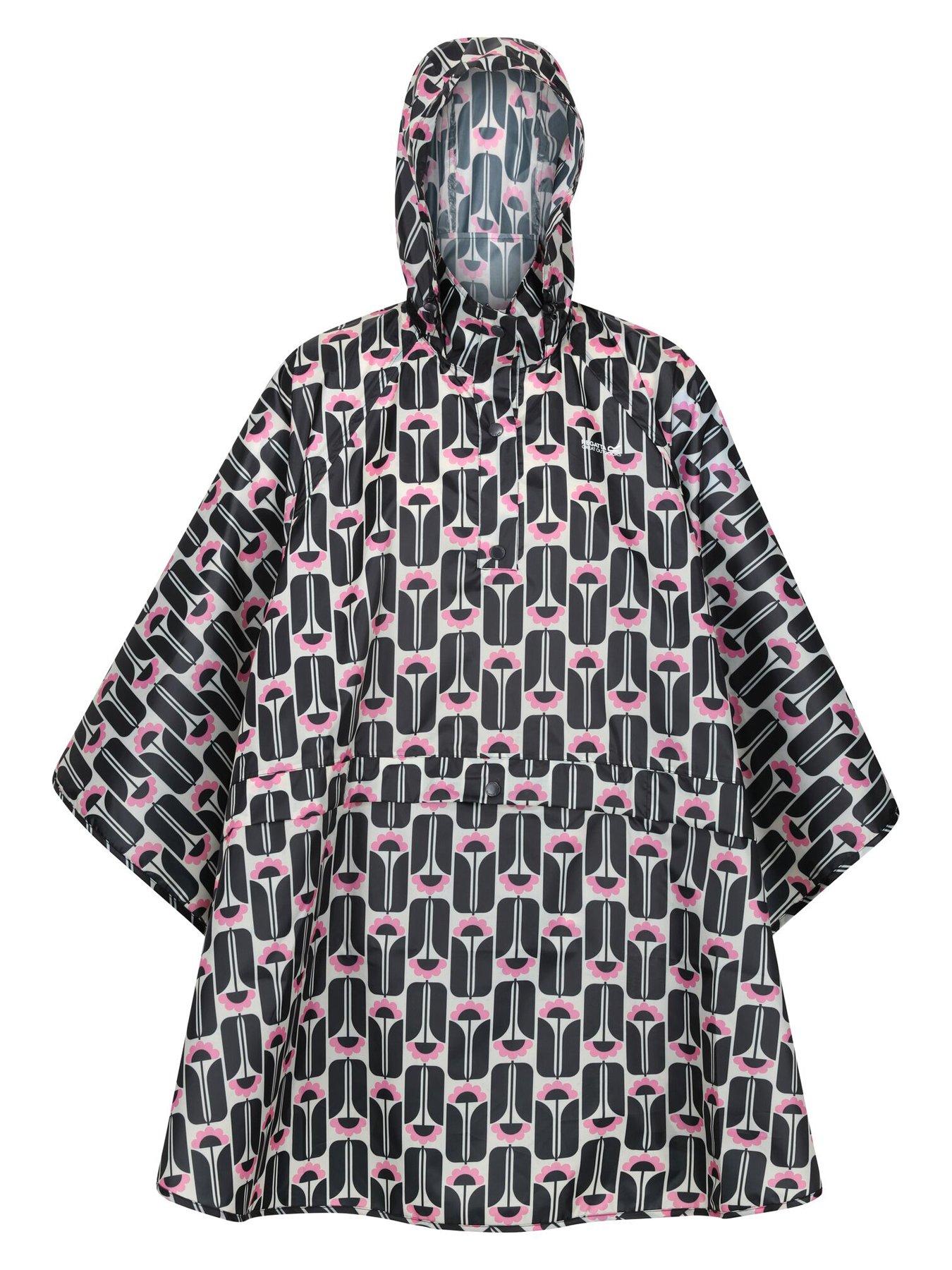 Regatta Orla Waterproof Festival Poncho - Black | Very.co.uk