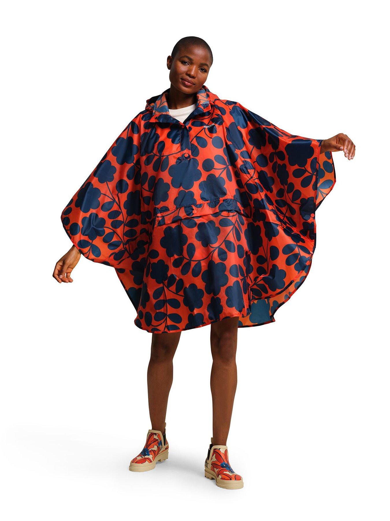 Orla Waterproof Festival Poncho Orange