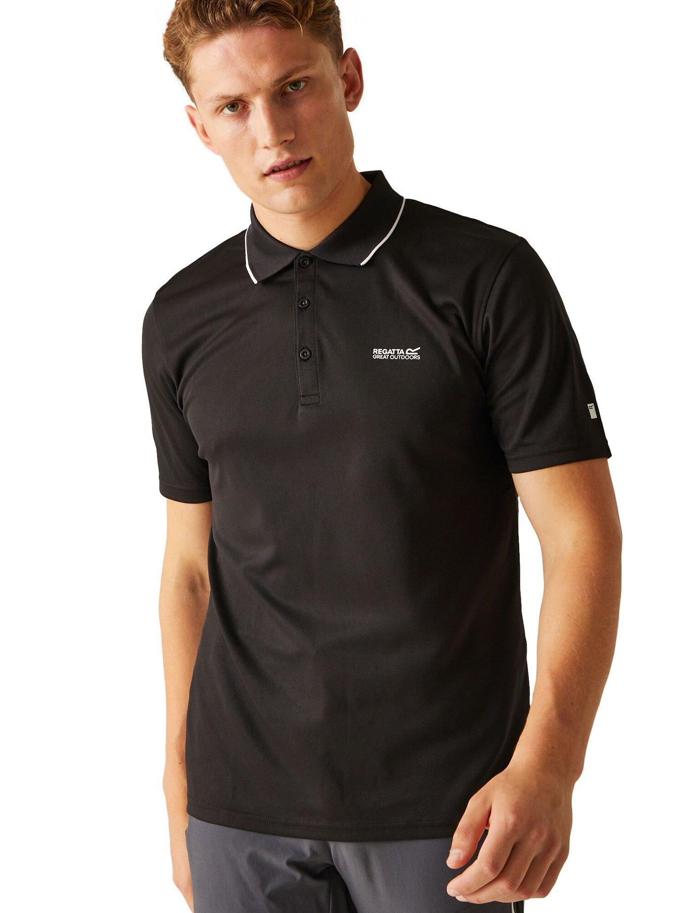 undefined Mens Maverik V Polo - Black