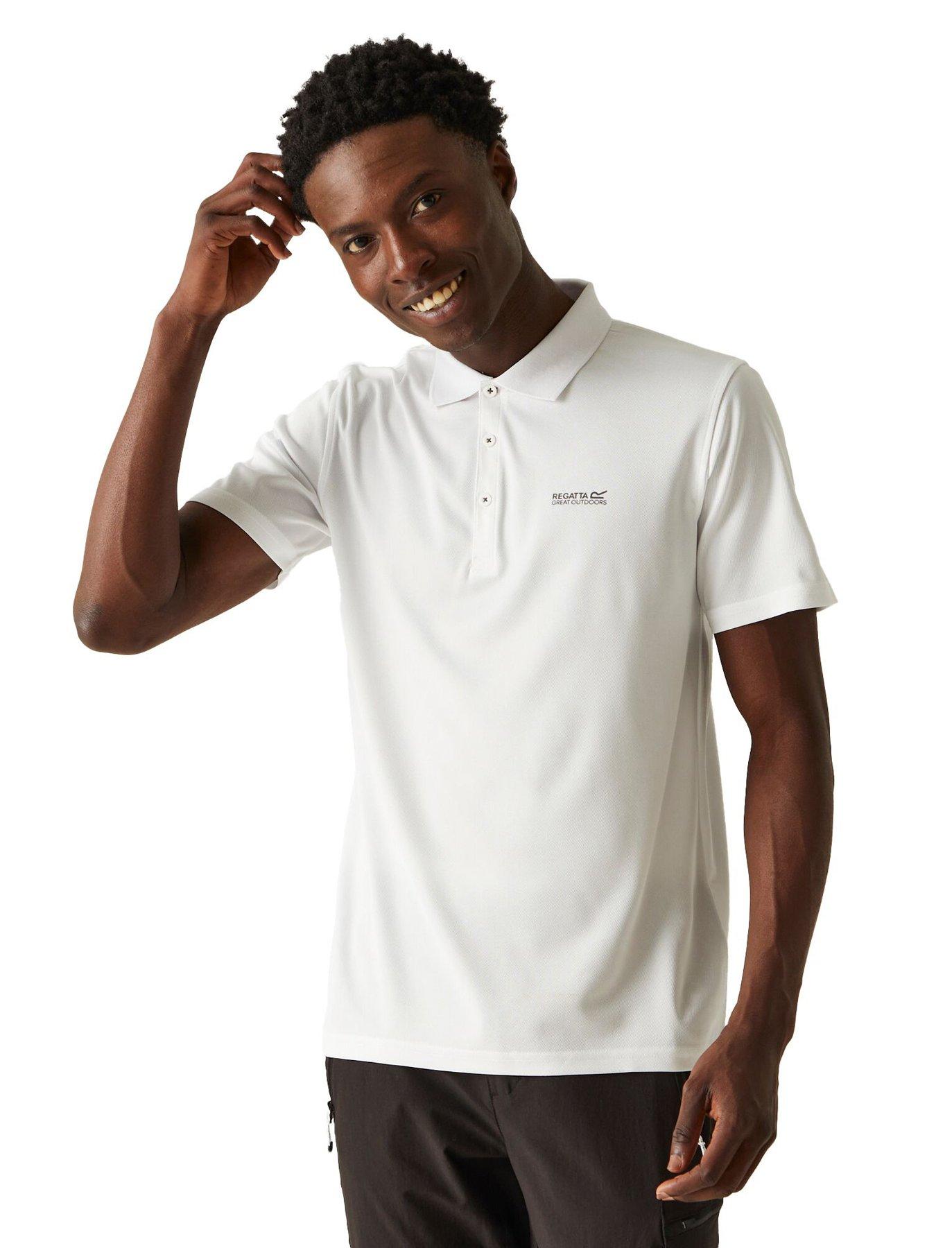 undefined Mens Maverik V Polo - White