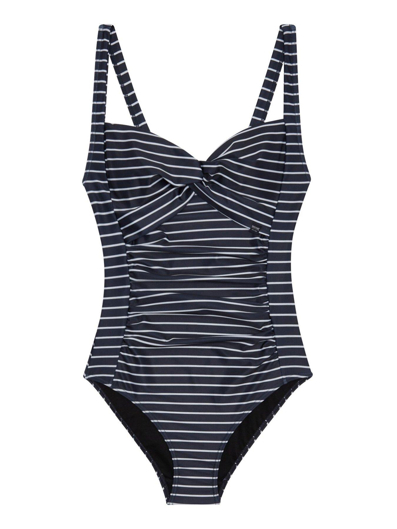 Regatta Women's Sakari Swim Costume - Navy/White | Very.co.uk