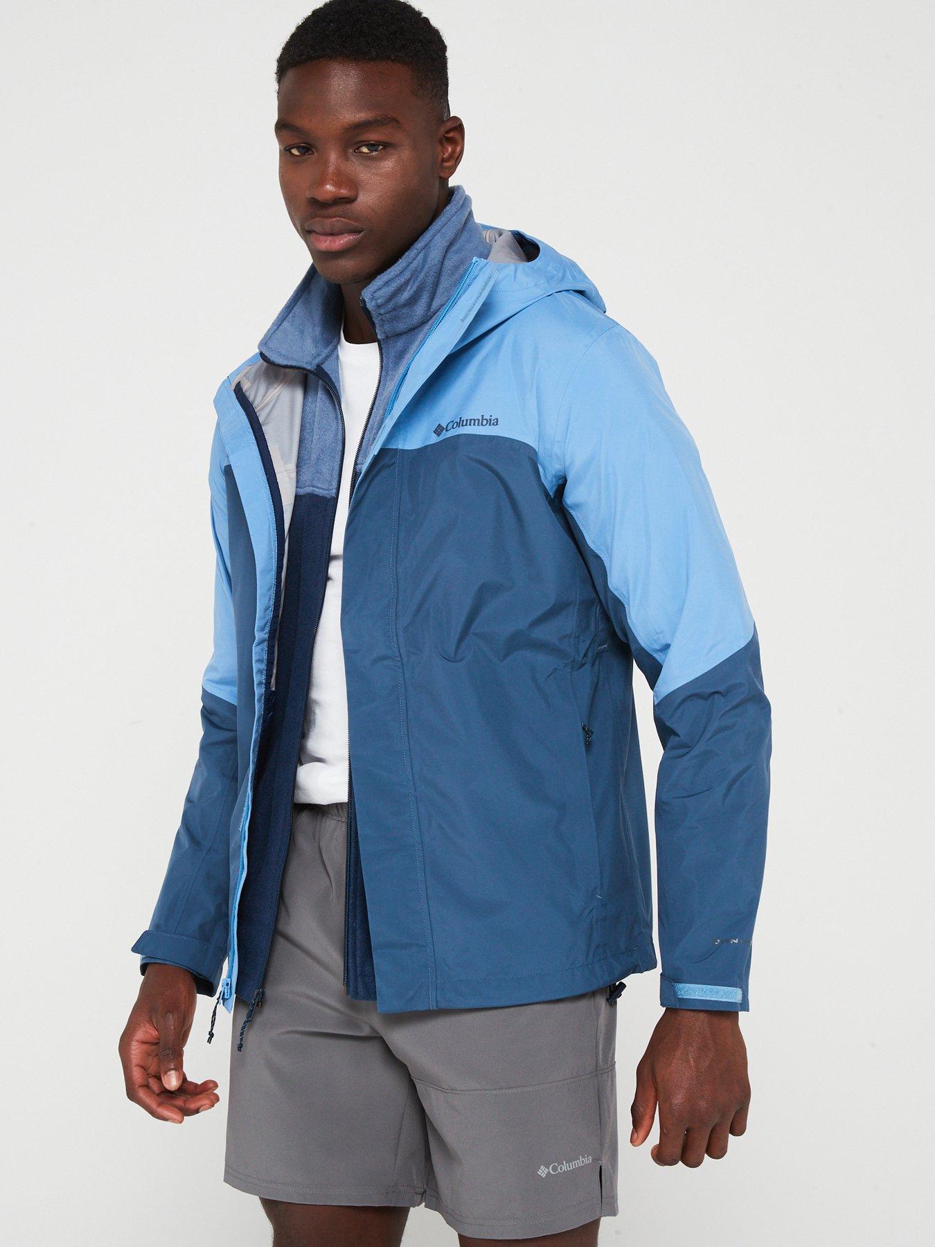 undefined Mens Wahkeena Falls 3L Shell - Blue