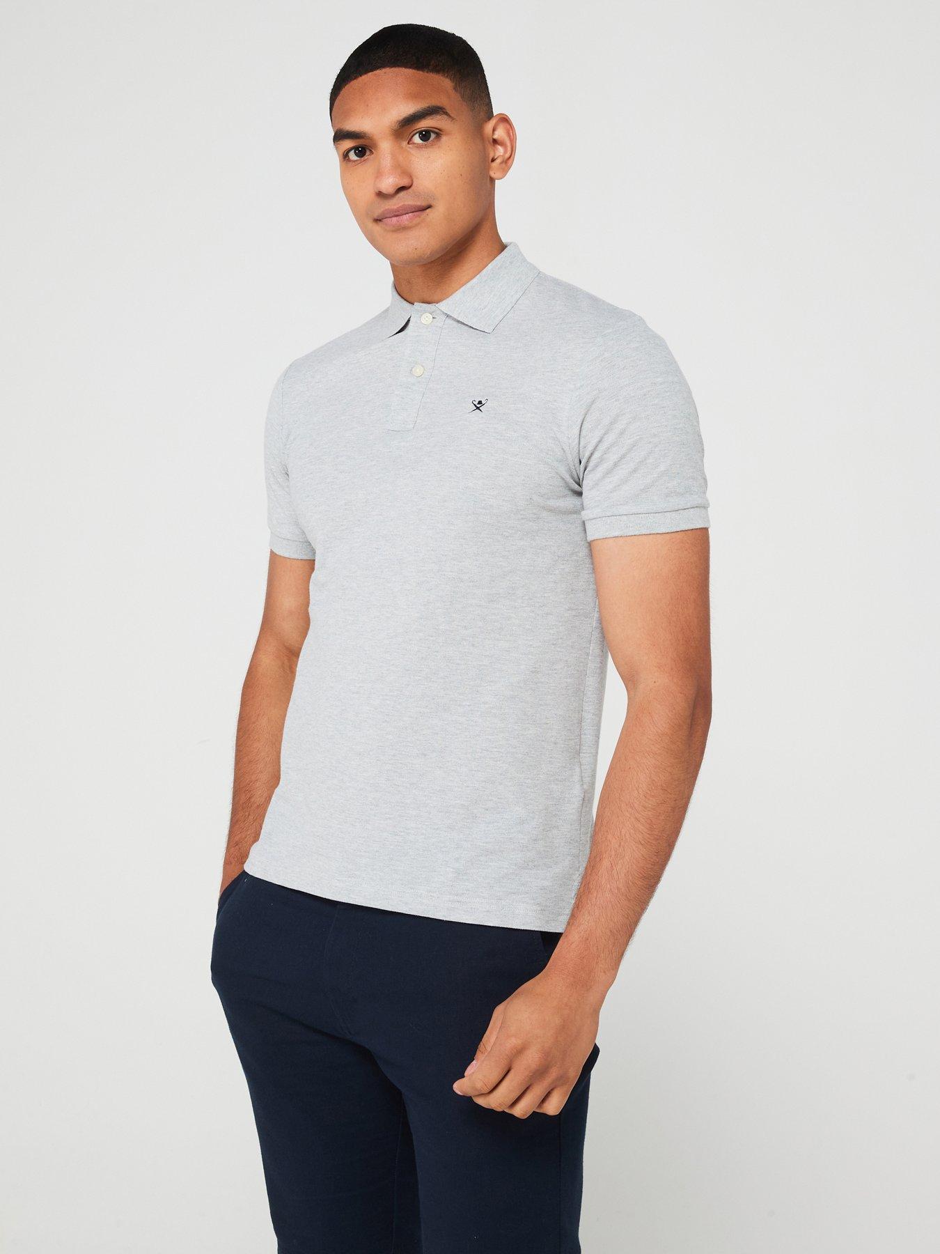 Slim Fit Logo Polo Shirt Grey