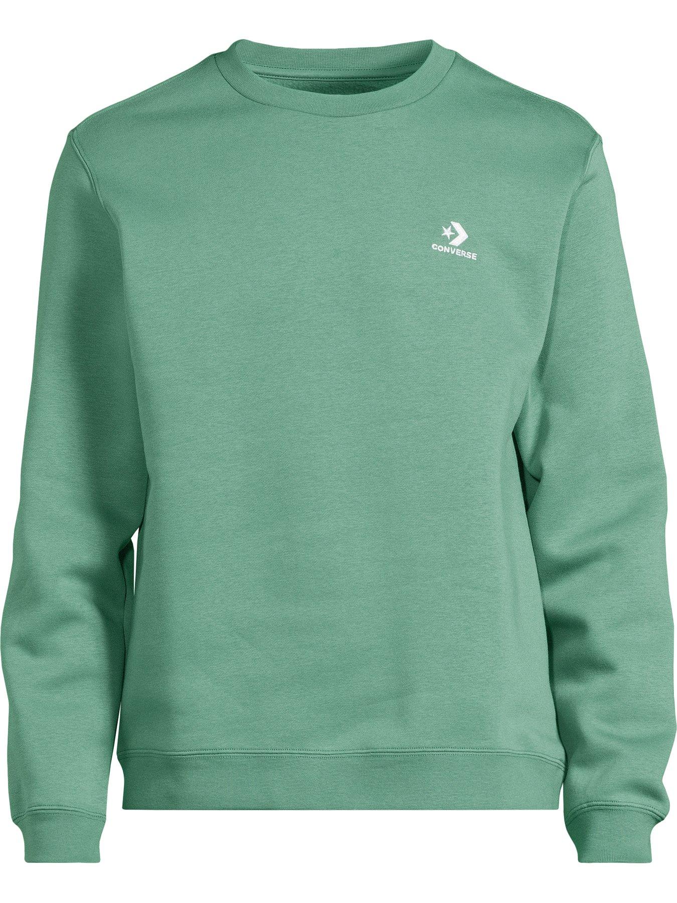 Converse Star Chevron Crew Sweatshirt Green