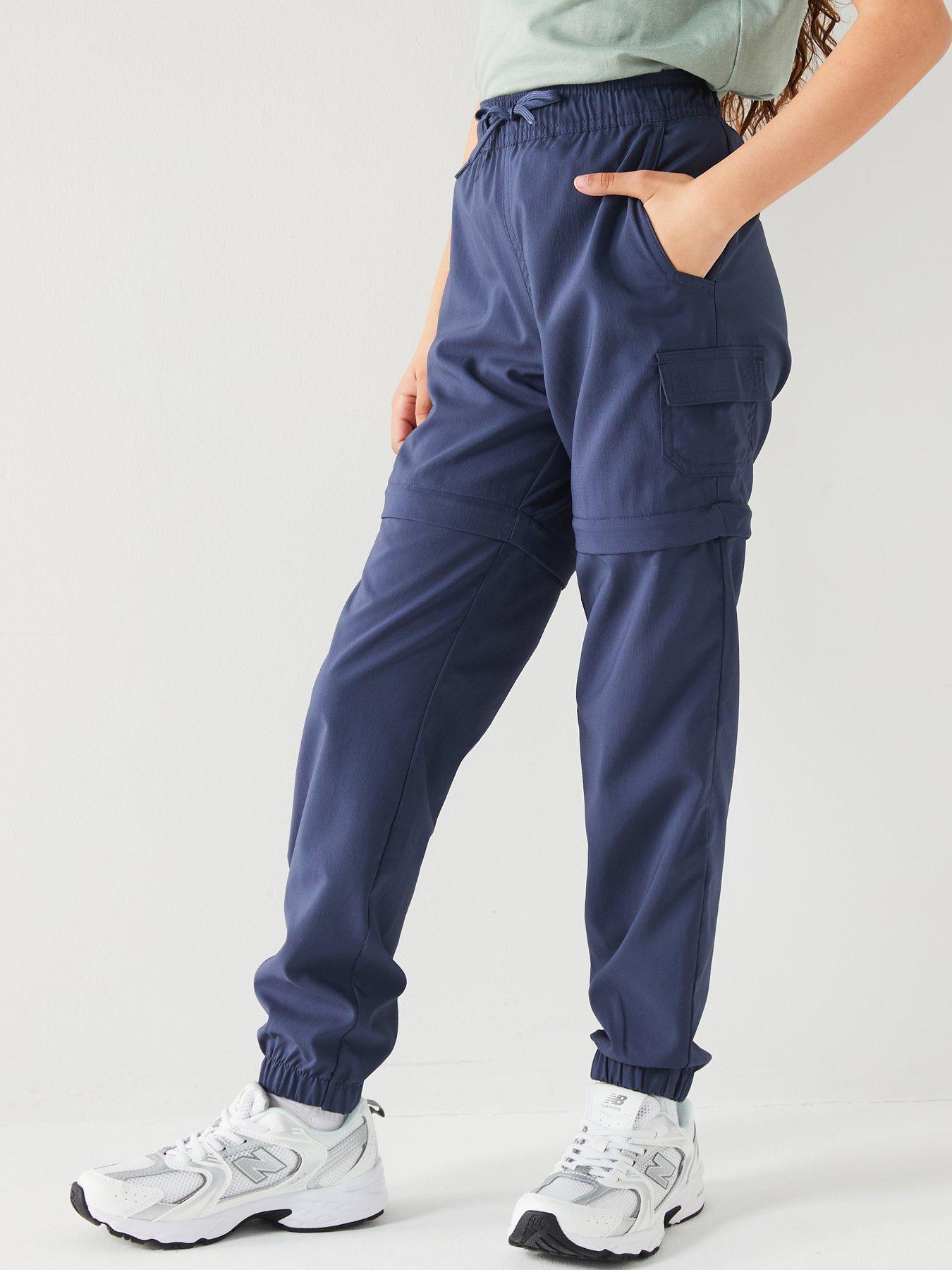 Columbia Youth Girls Silver Ridge IV Convertible Pant - UPF 50, Quick-Dry, Zip-Off To Shorts, High Rise, 100% Nylon
