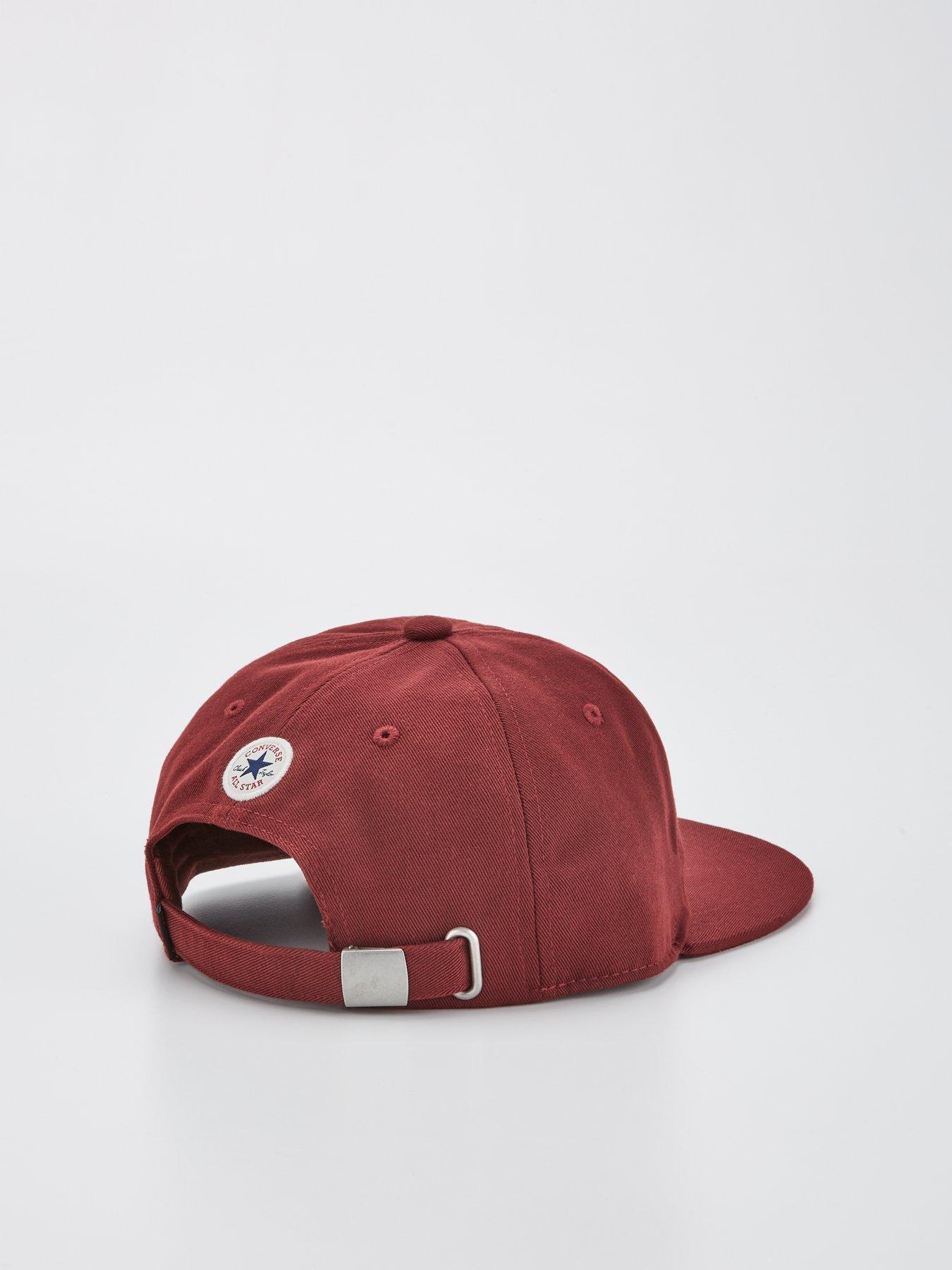 Image 2 of 4 of Converse Unisex Chuck Taylor Flag 6 Panel Baseball Cap - Dark Red