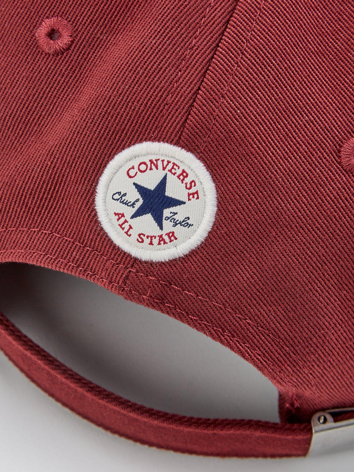 Image 4 of 4 of Converse Unisex Chuck Taylor Flag 6 Panel Baseball Cap - Dark Red