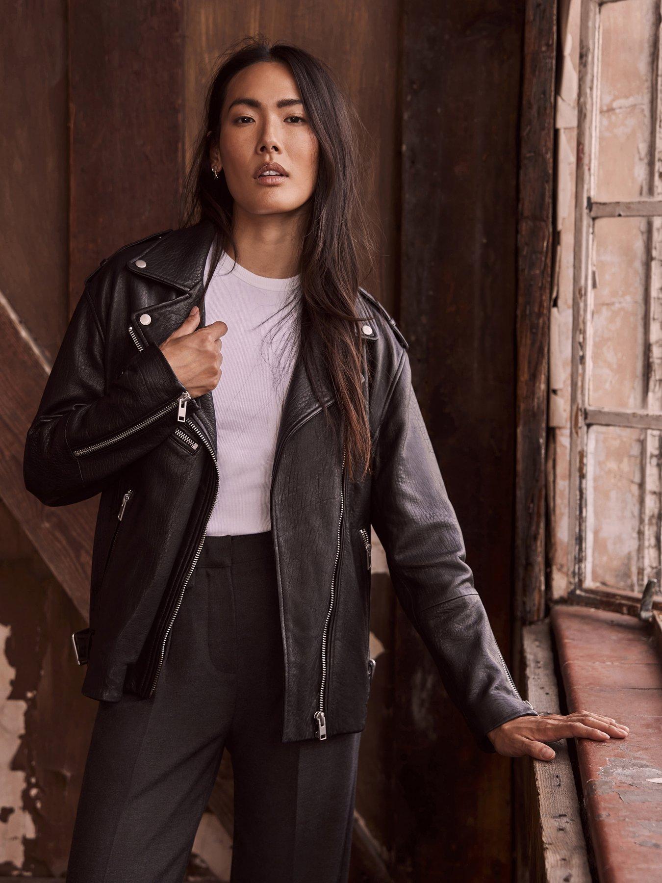 Mint velvet 2025 leather jacket