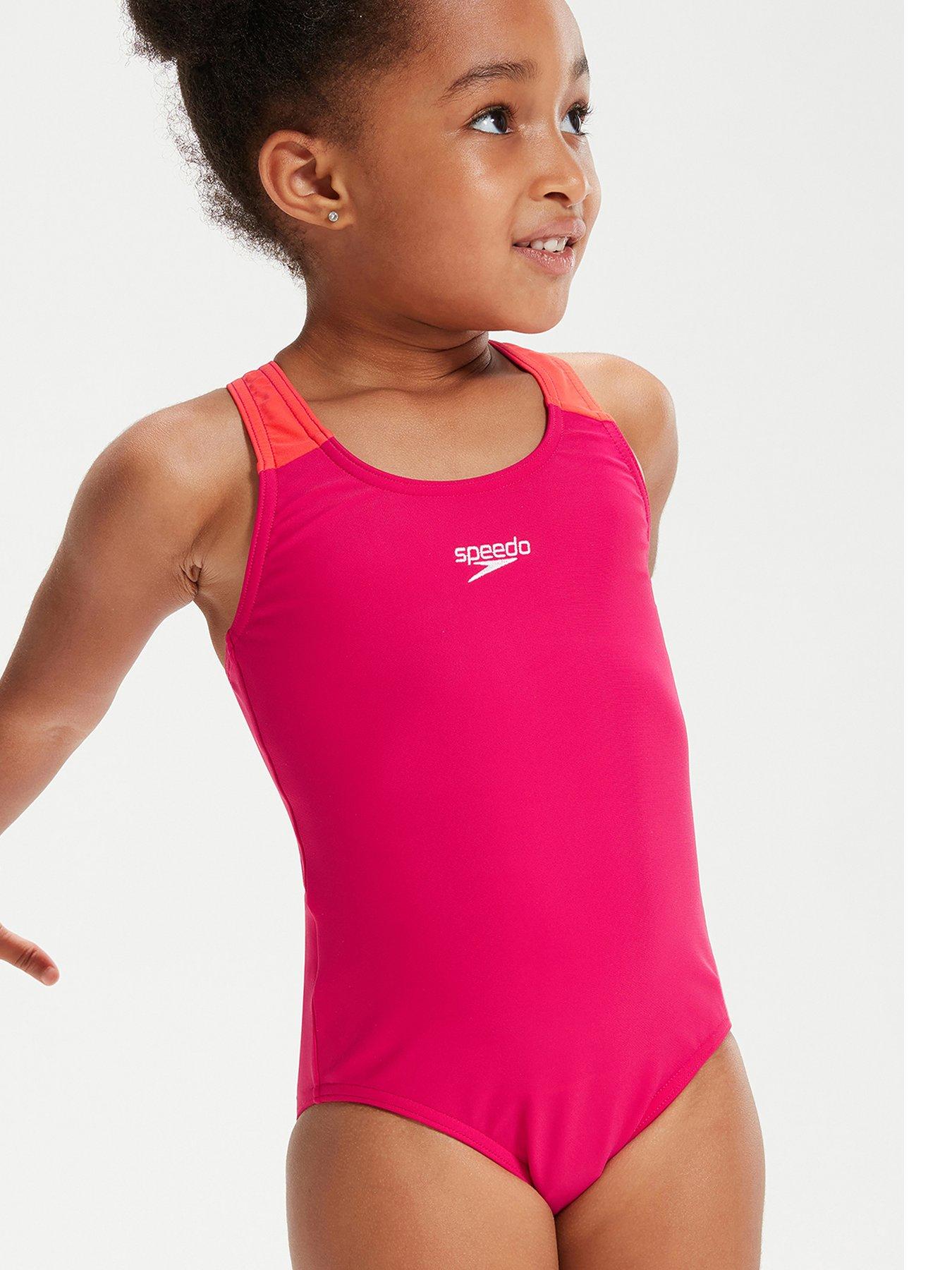 Speedo Infant Girls Learn To Swim Medalist Pink Uk