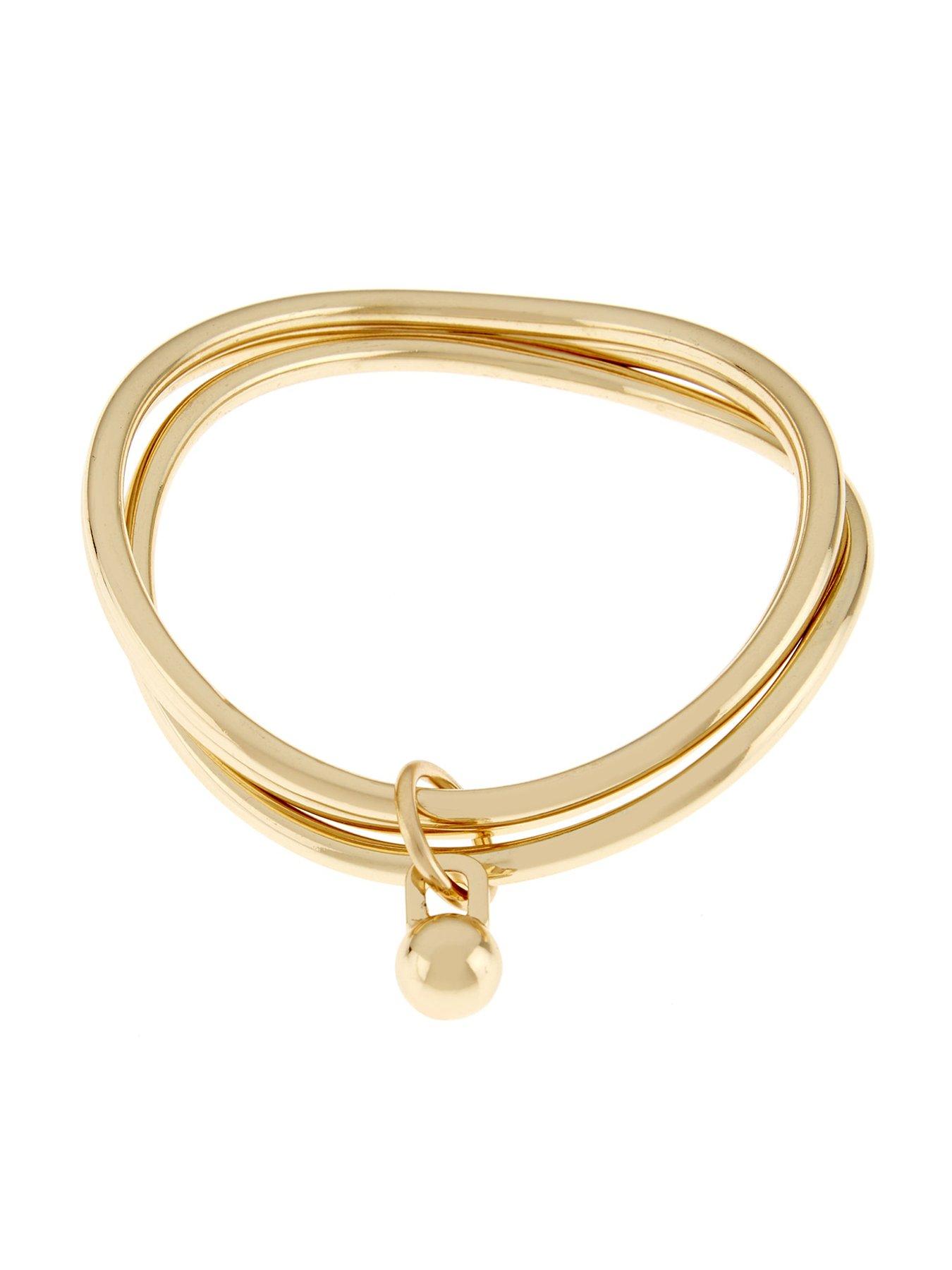 undefined Gold Tone Triple Bangle