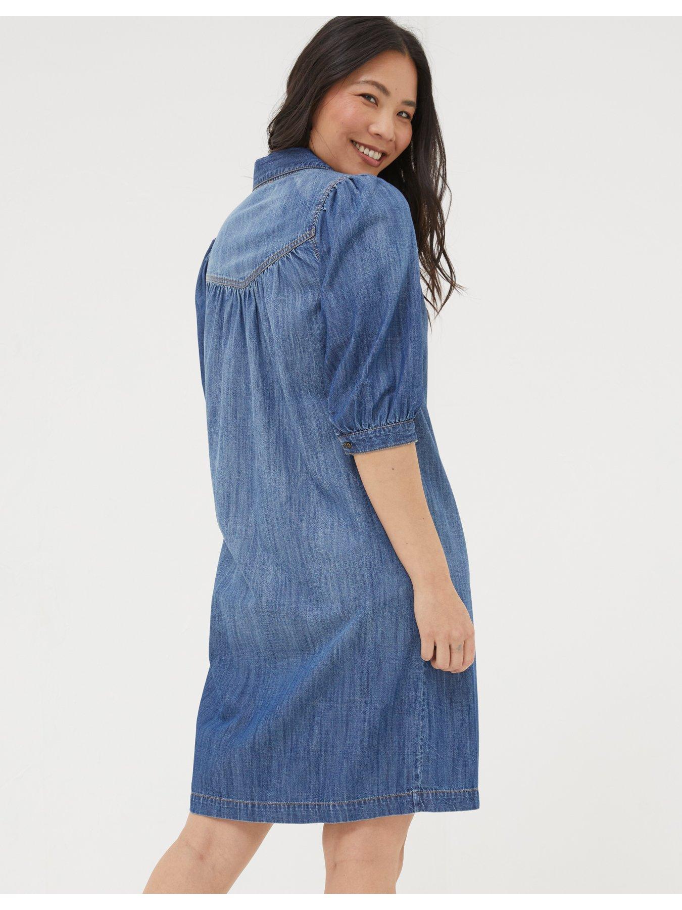 Fat face cora denim dress hotsell