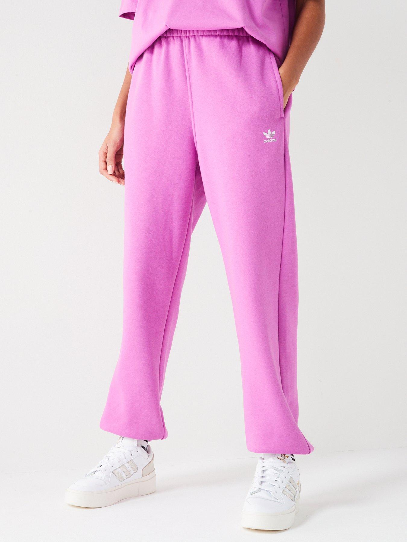 Adidas store joggers pink