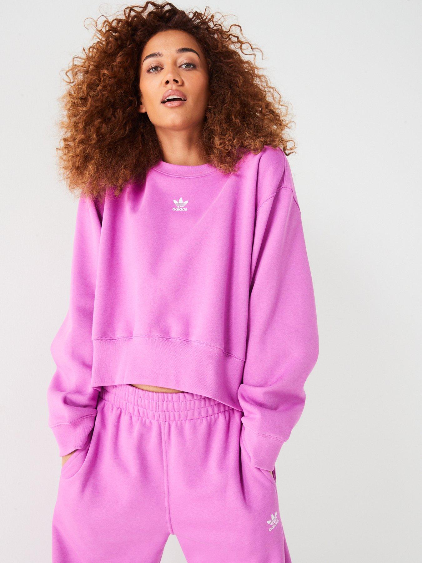 adidas Originals Womens Sweatshirt - Pink, Pink, Size Xs, Women
