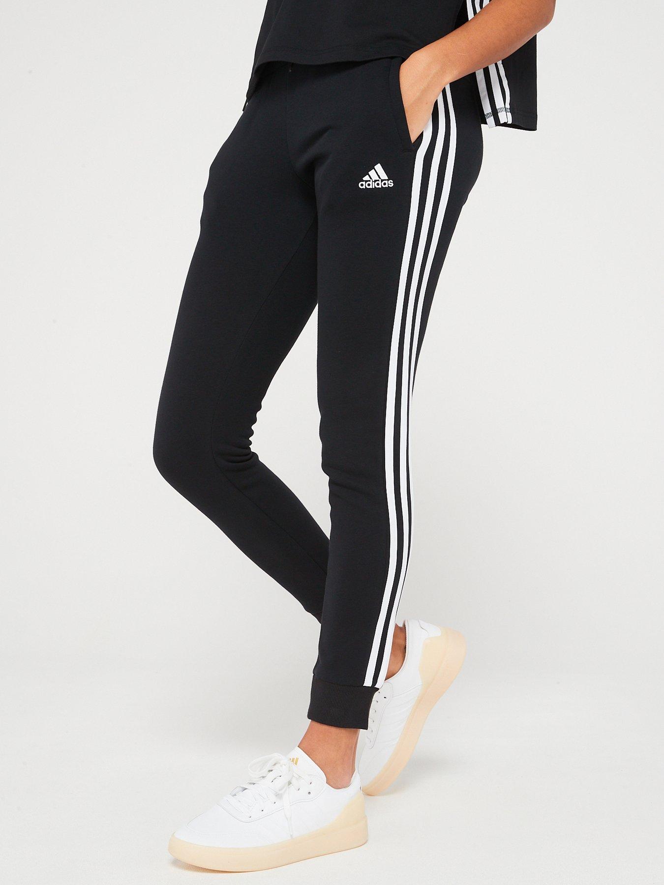 Adidas 3 stripe womens joggers on sale