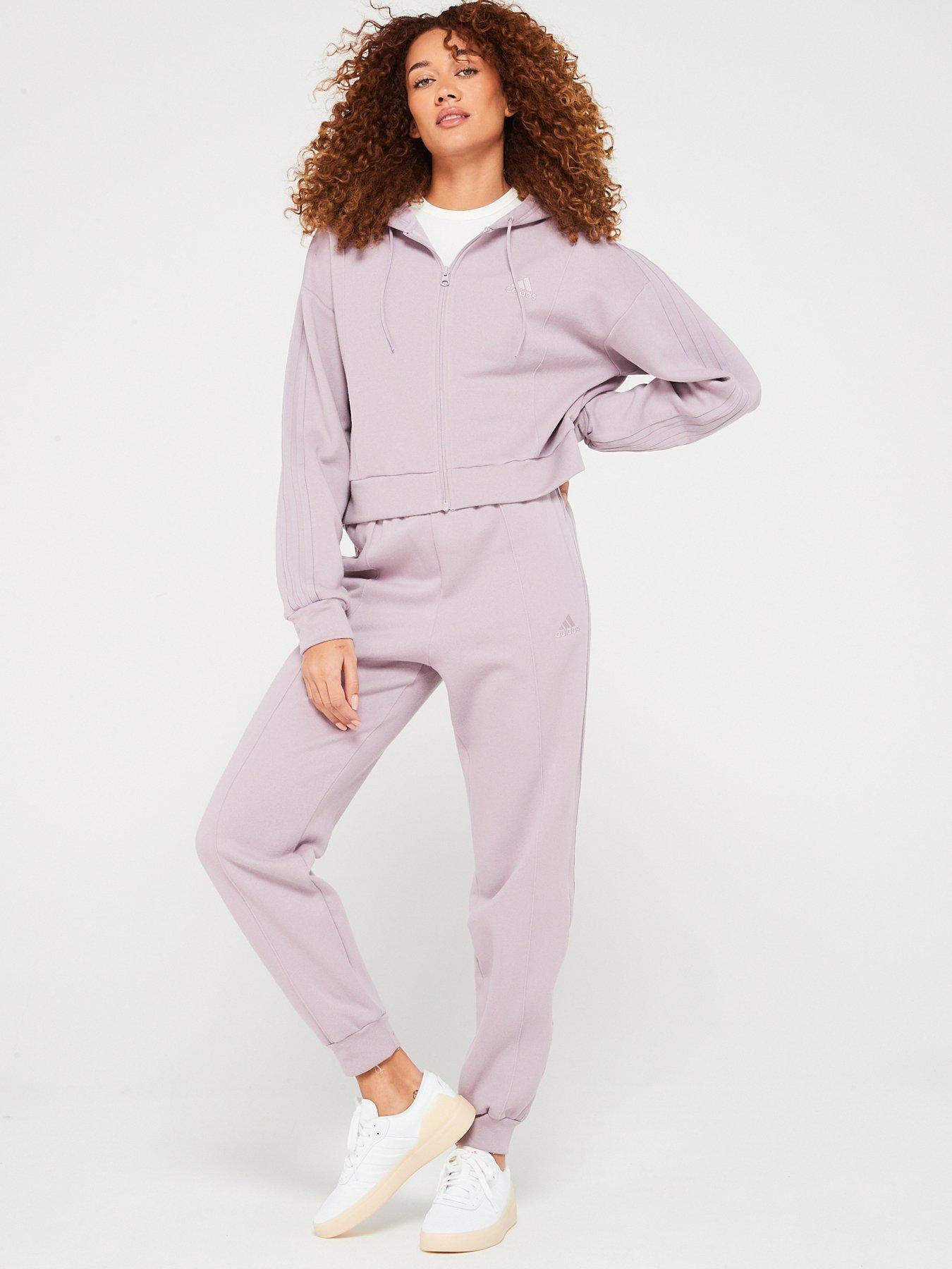 Lilac adidas best sale tracksuit womens