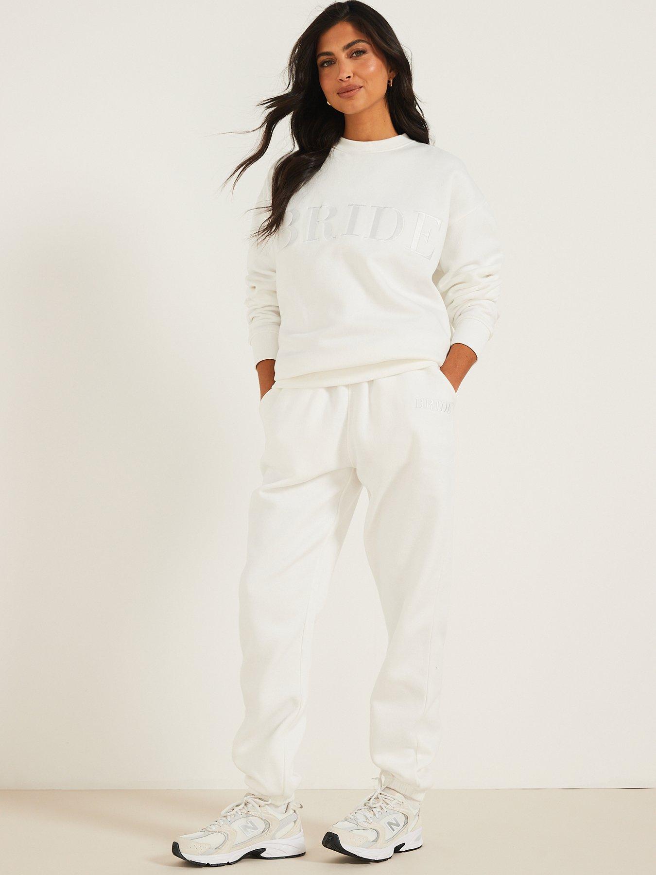 Six Stories Bride Statement Sweatpants White
