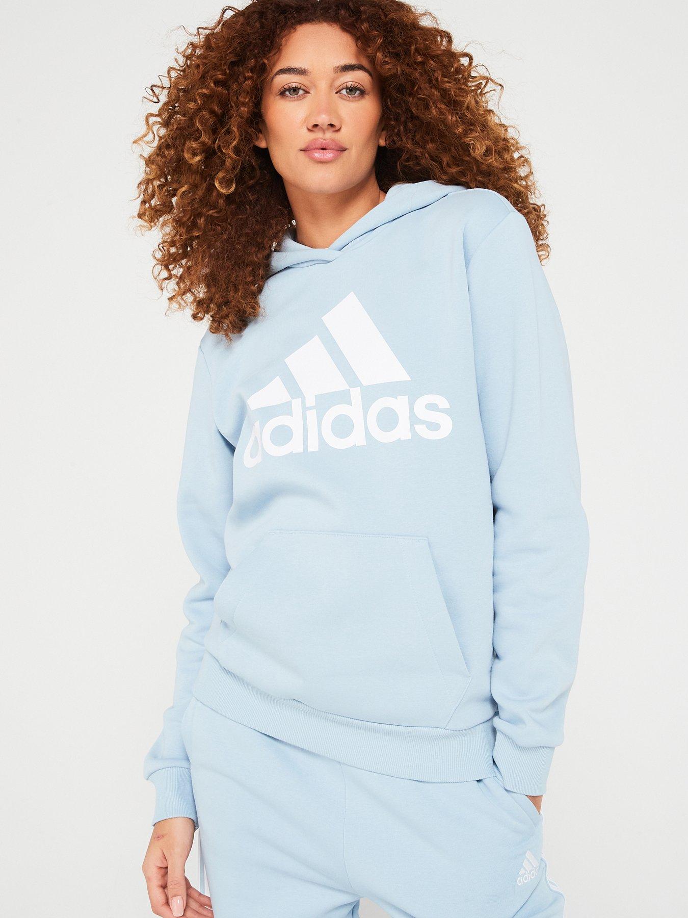 Blue adidas deals hoodie womens