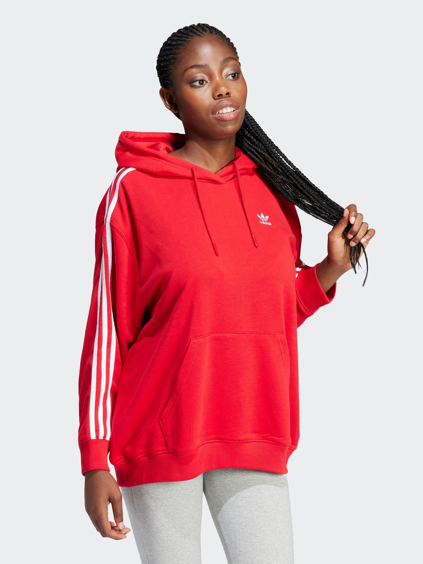 Red adidas shop hoodie