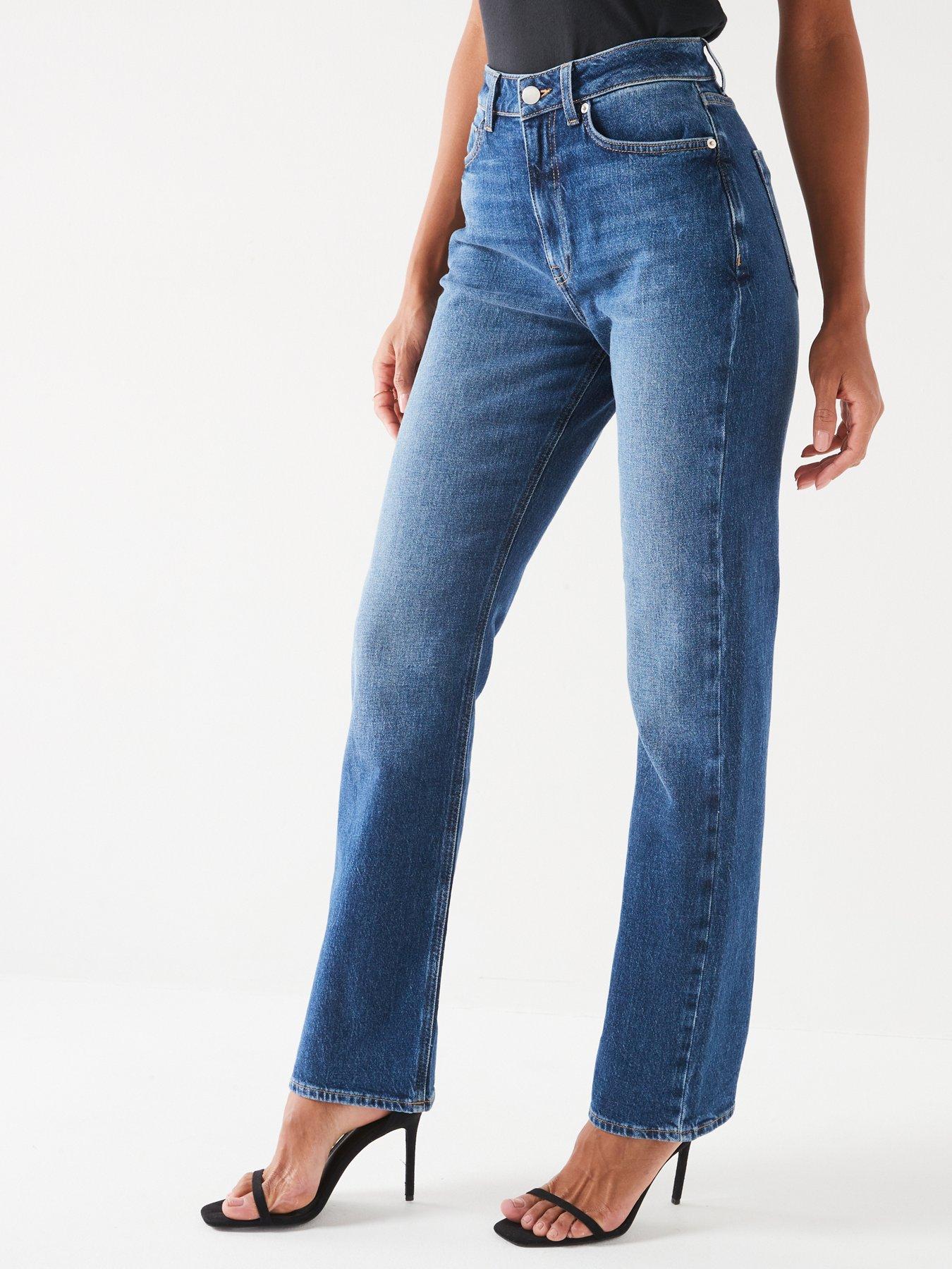 V by Very High Waist Slim Straight Jeans