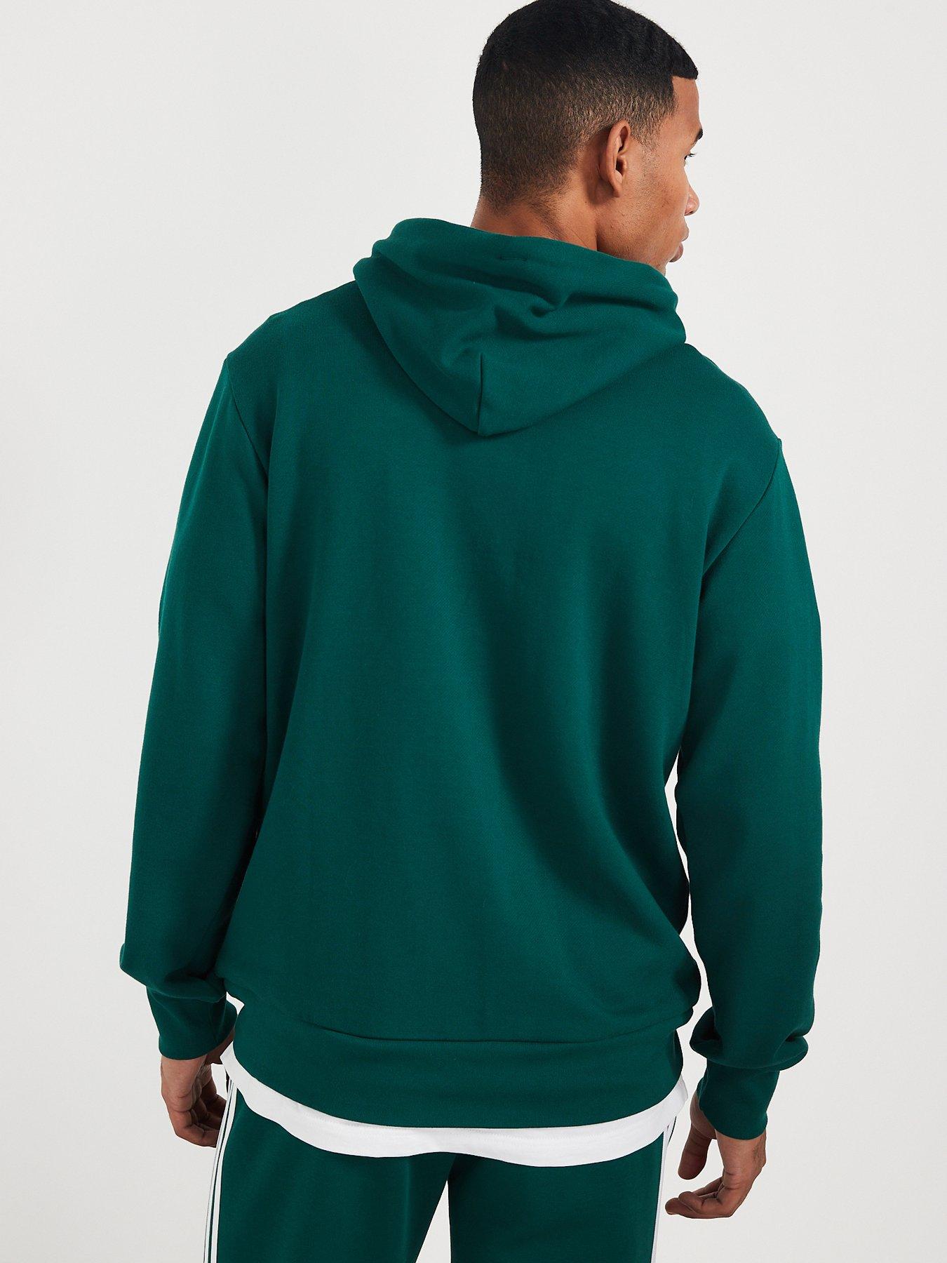 adidas Sportswear Mens Essentials Overhead Hoodie - Green | Very.co.uk