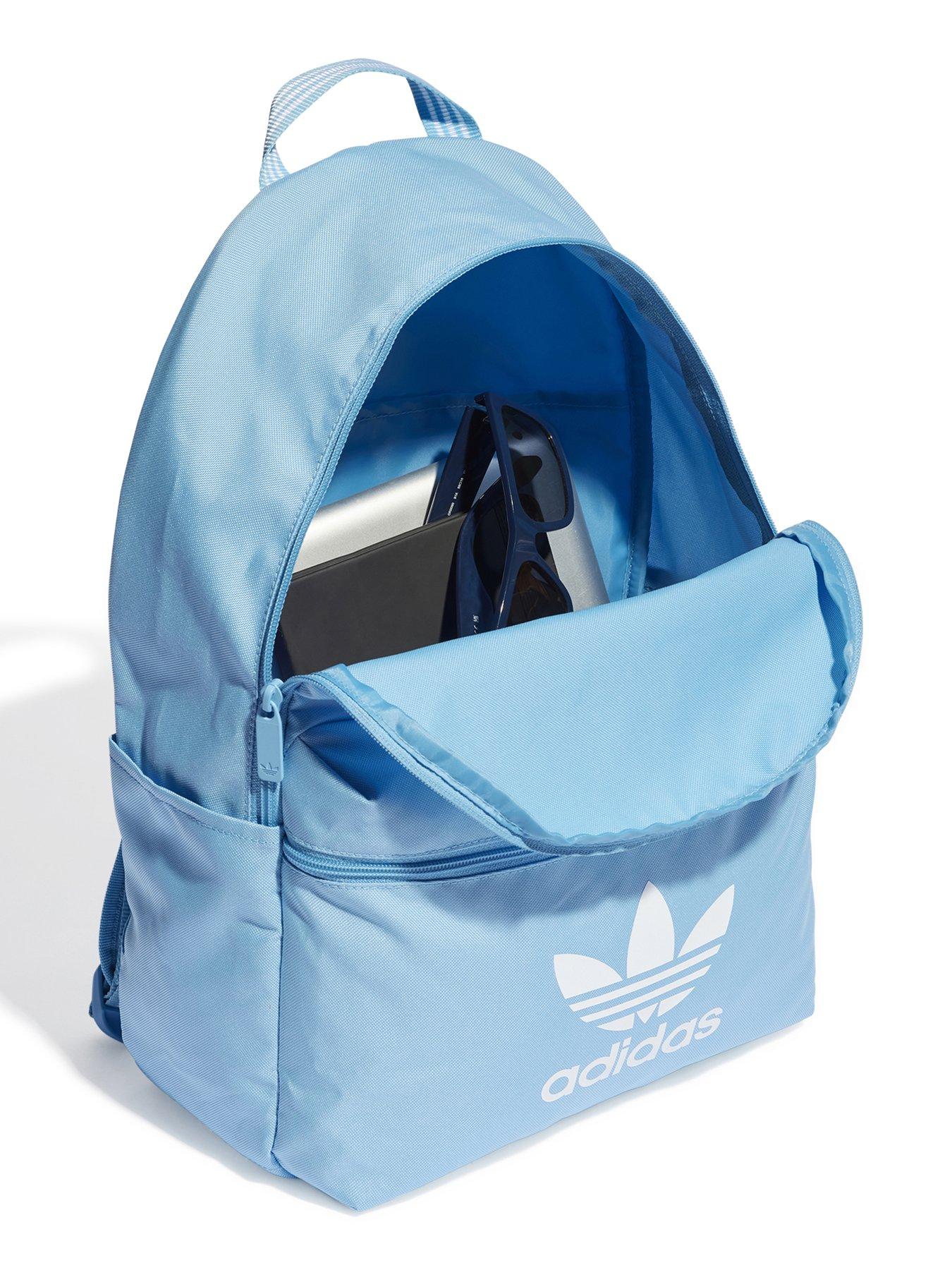 Adidas light blue backpack clearance