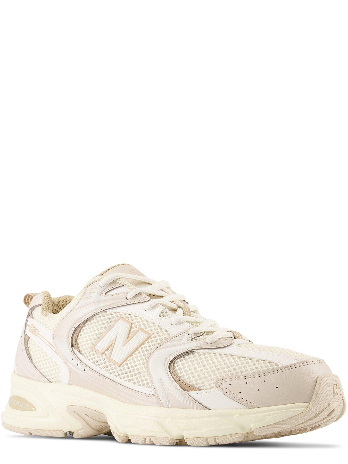 New balance cream trainers hot sale womens