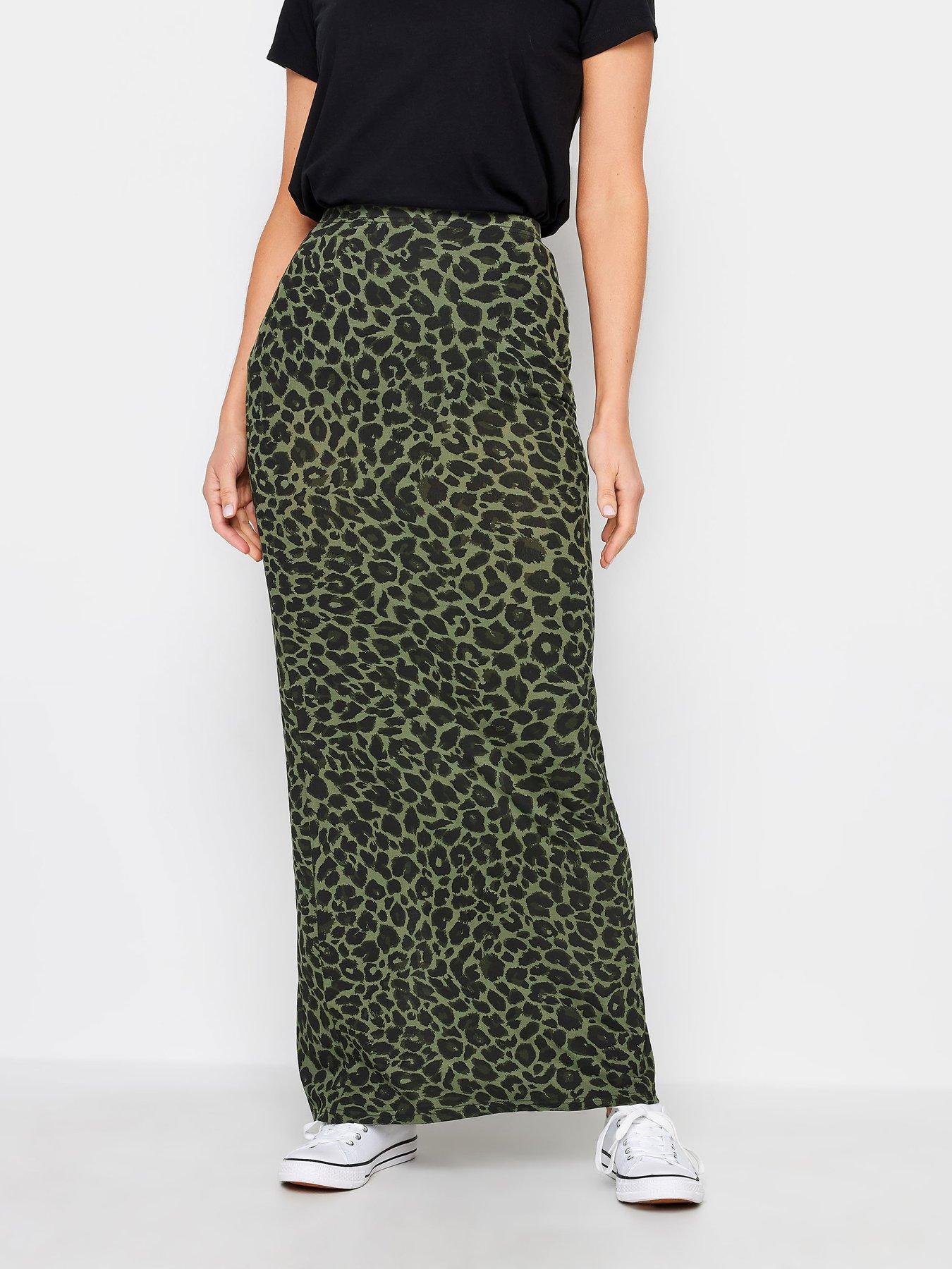 Long khaki hotsell skirts tall