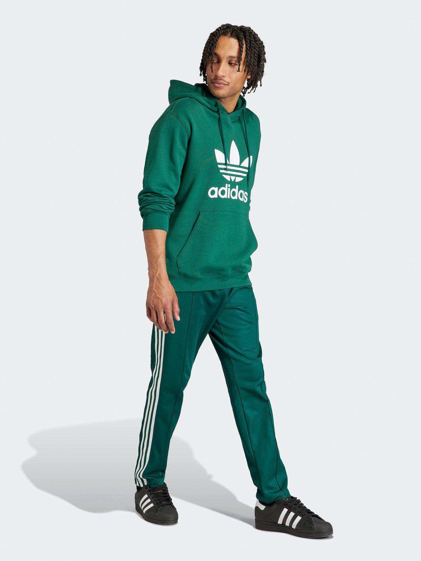 Adidas trefoil clearance hoodie green