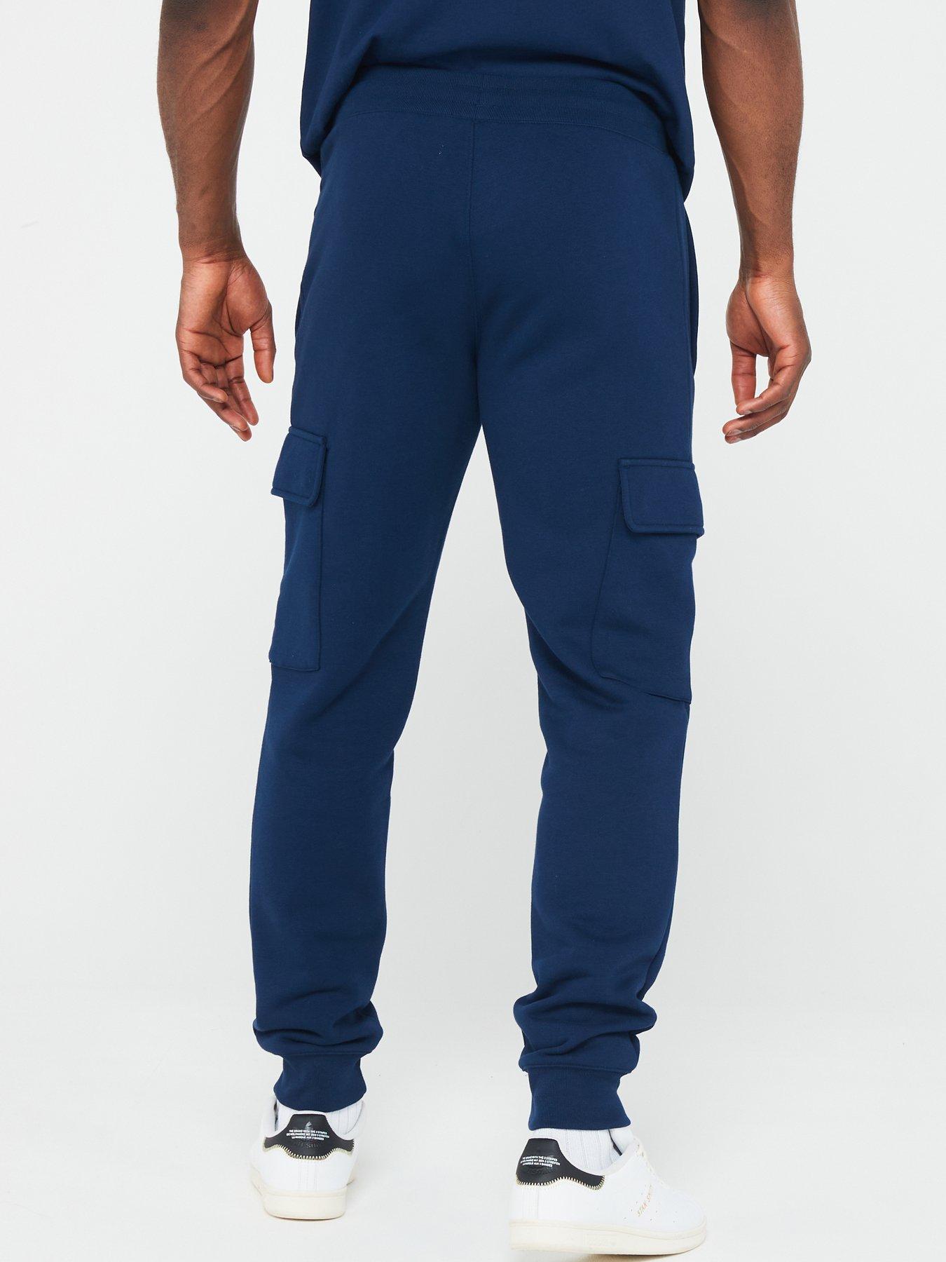 adidas Originals Men's Essential Trefoil Cargo Pants - Navy | Very