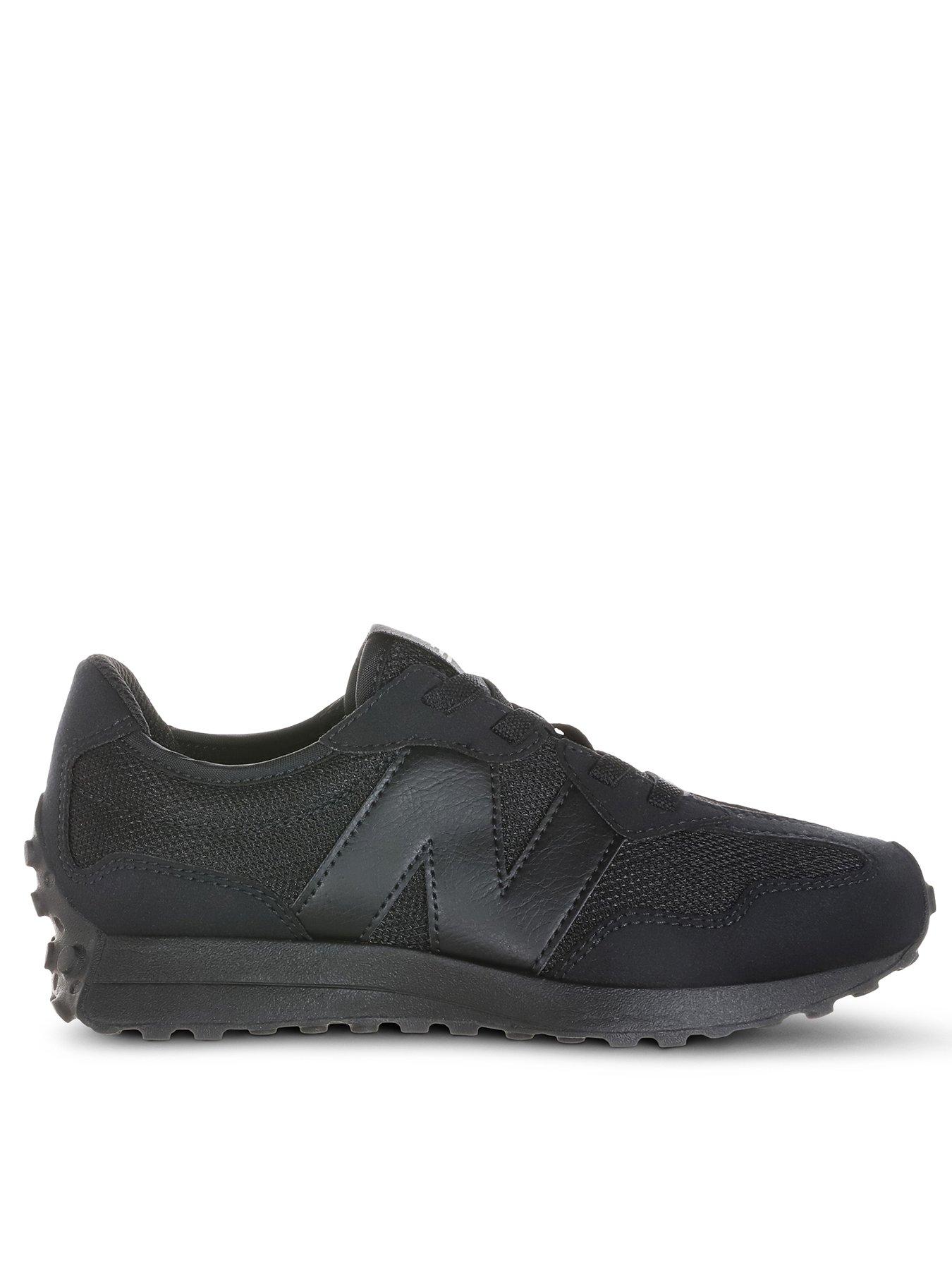 undefined Kids Boys 327 Trainers - Black/Black