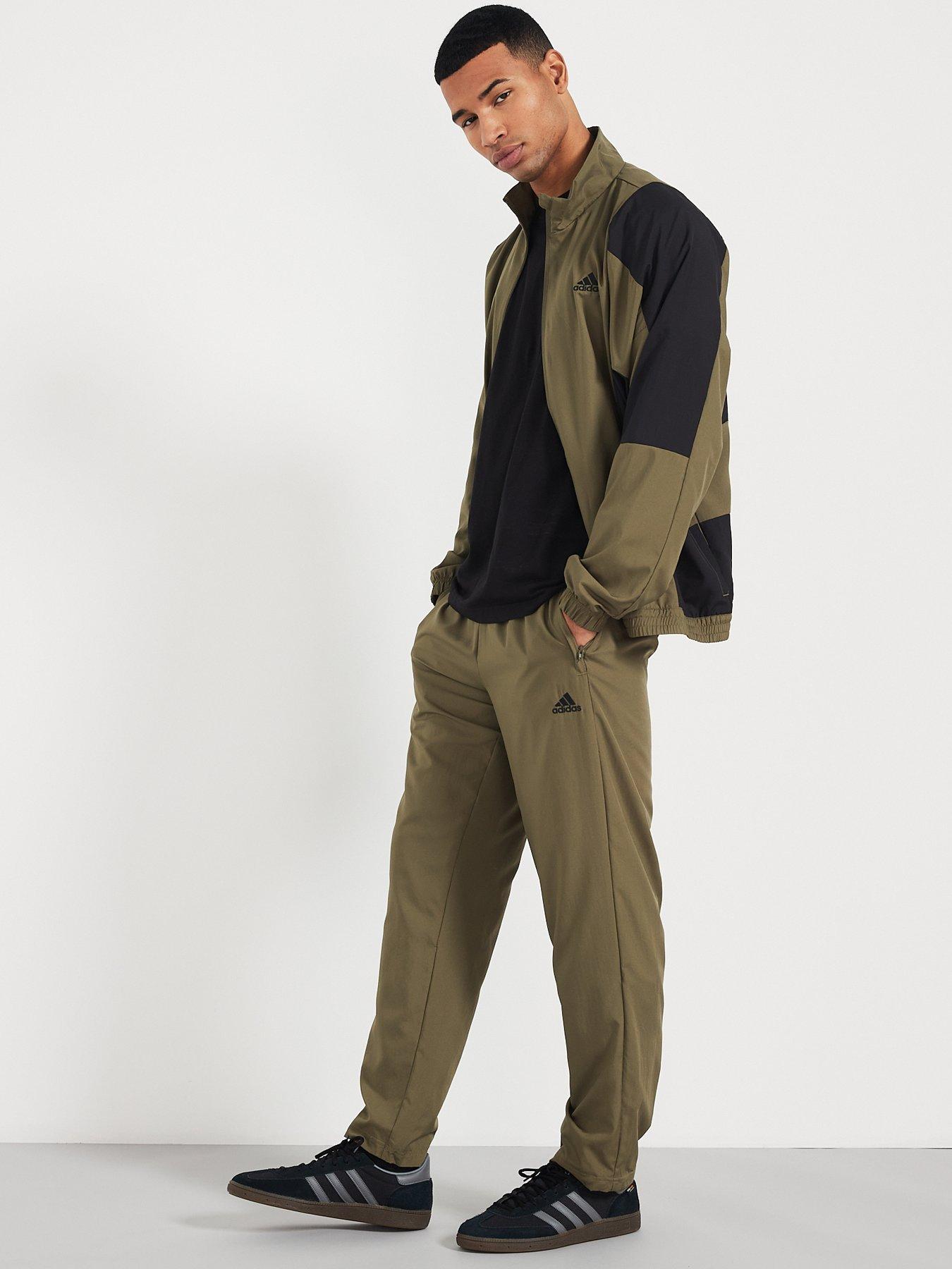 Khaki green tracksuit mens sale