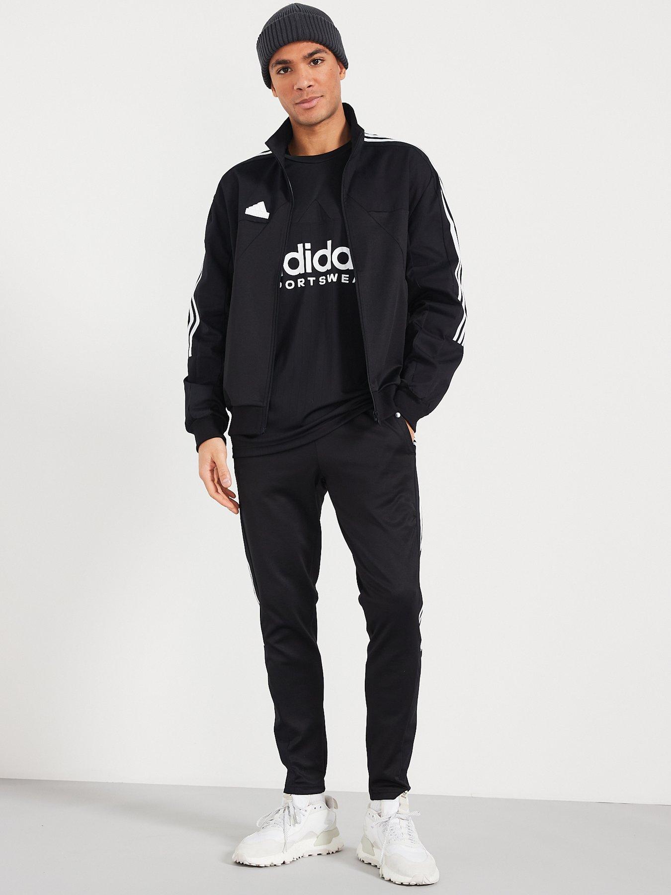 adidas Sportswear Mens House Of Tiro Tracksuit Jacket - Black | Very.co.uk