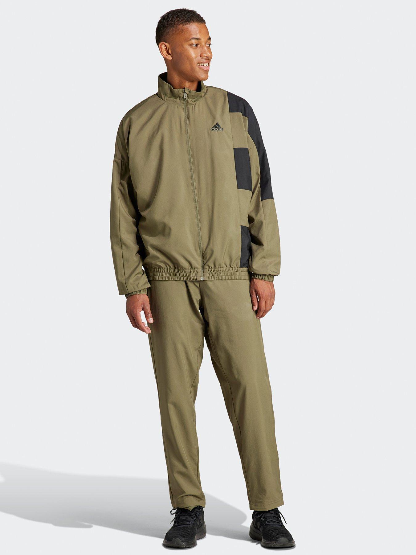 adidas Sportswear Mens's Sportswear 3-Stripes Woven Tracksuit