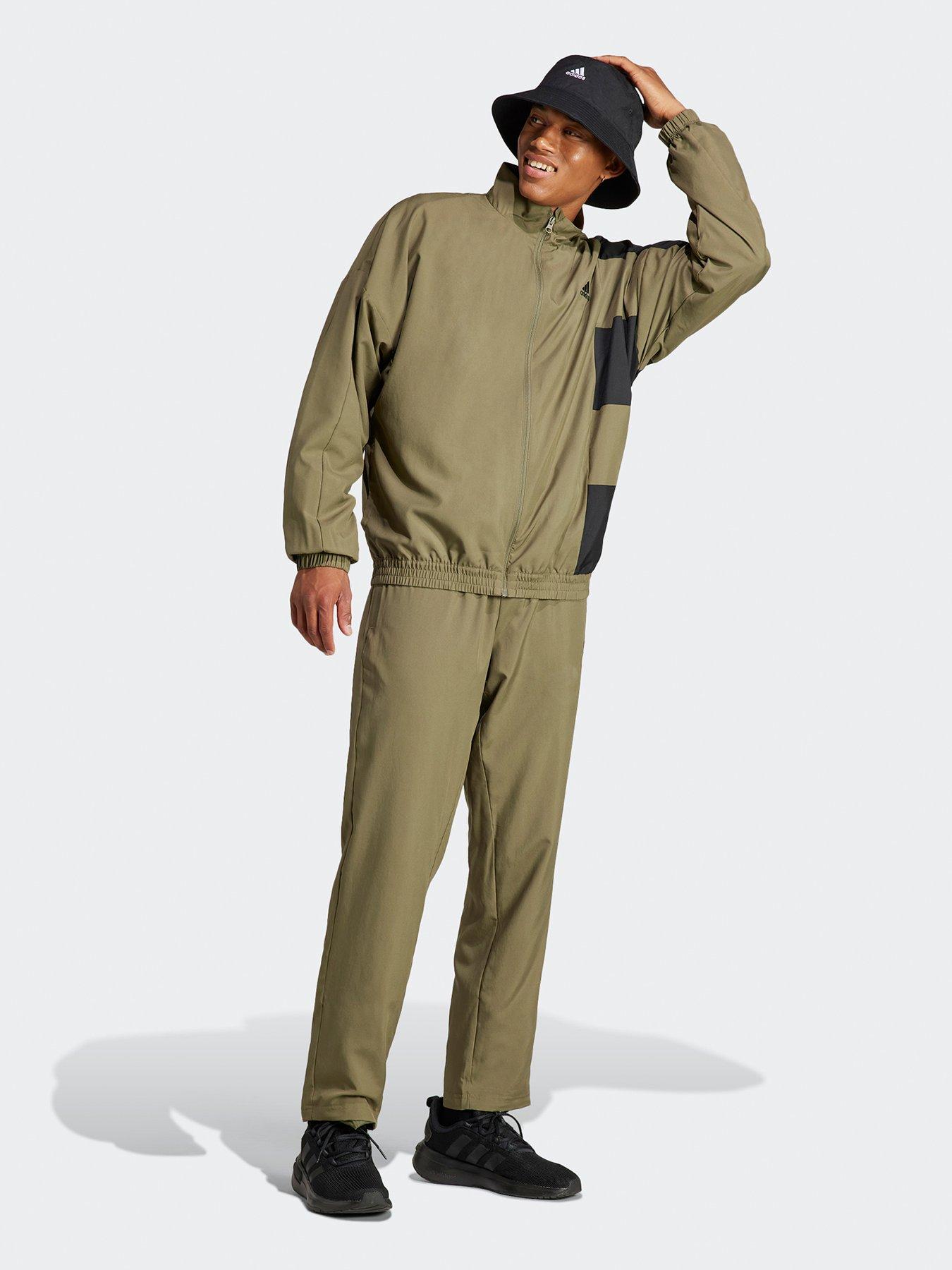 Khaki adidas best sale originals tracksuit