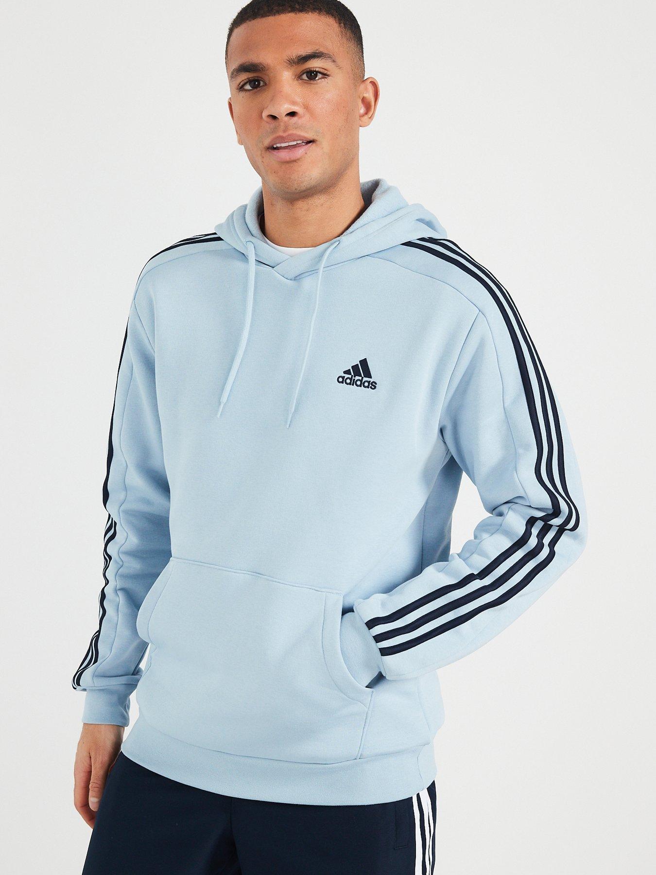 adidas Sportswear Mens Essentials Overhead Hoodie - Blue | Very.co.uk