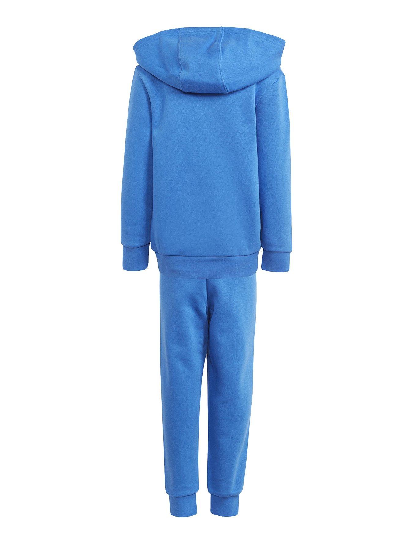 Adidas originals logo overhead hooded sale tracksuit infant