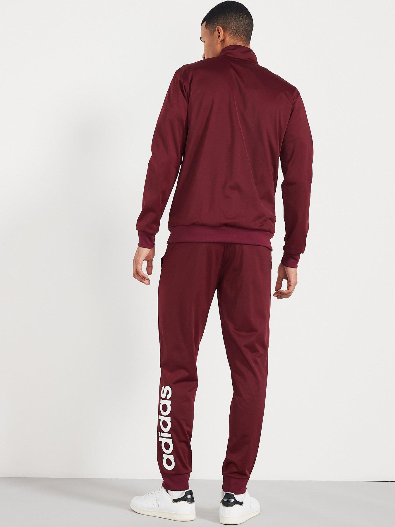 Mens red adidas sales tracksuit