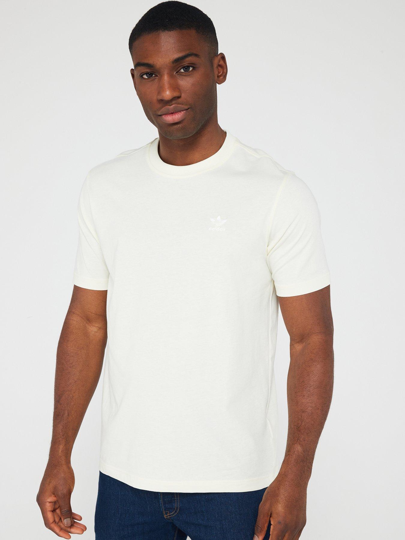 adidas Originals Men s Essential Trefoil T Shirt White Very