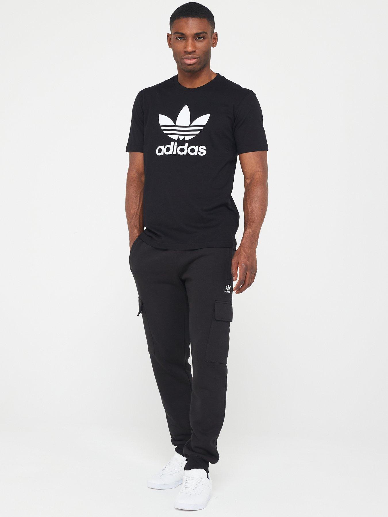 Adidas Originals Mens Trefoil T Shirt Black Uk