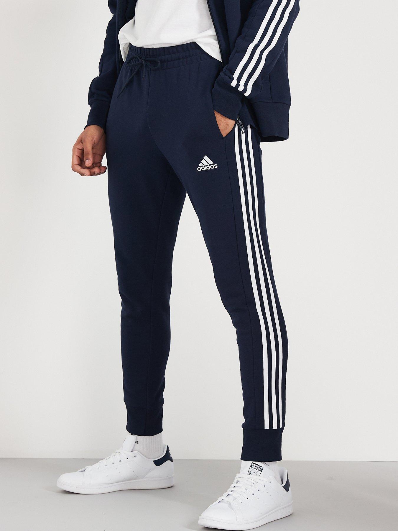 adidas Sportswear Mens 3 Stripe Joggers - Navy, Navy, Size Xs, Men