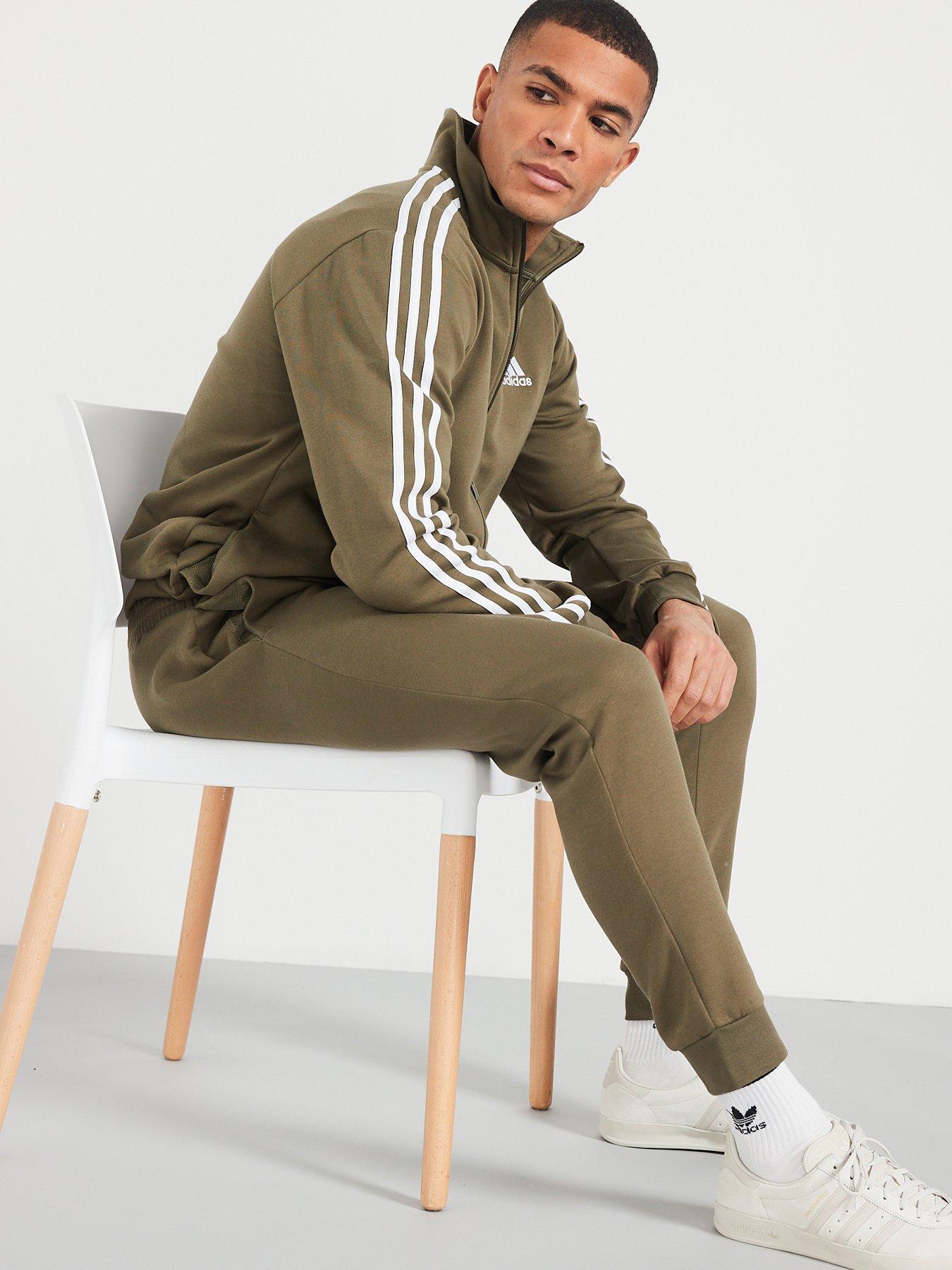 Adidas khaki tracksuit mens online