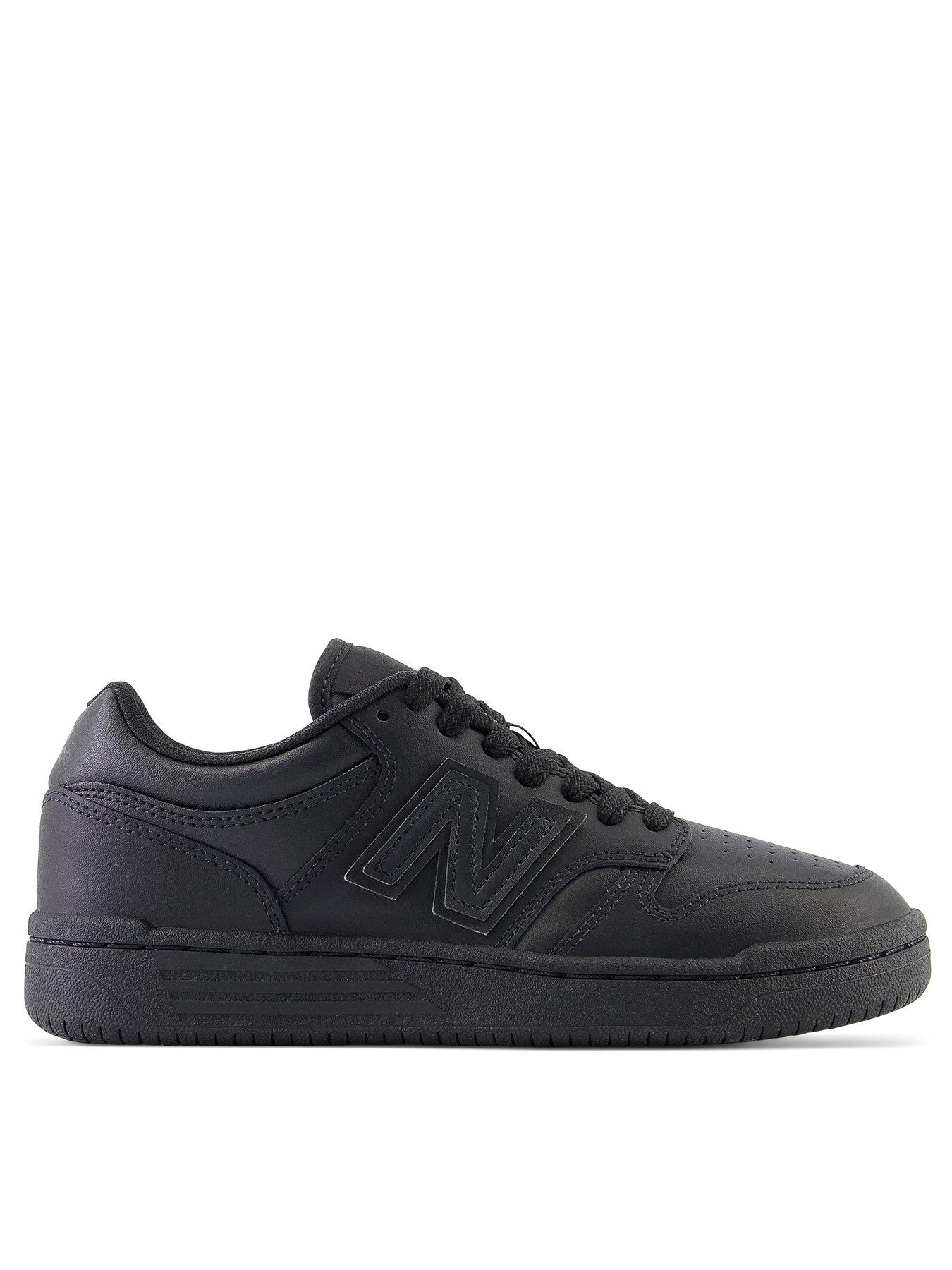 New Balance Junior Boys 480 Trainers - Black/Black