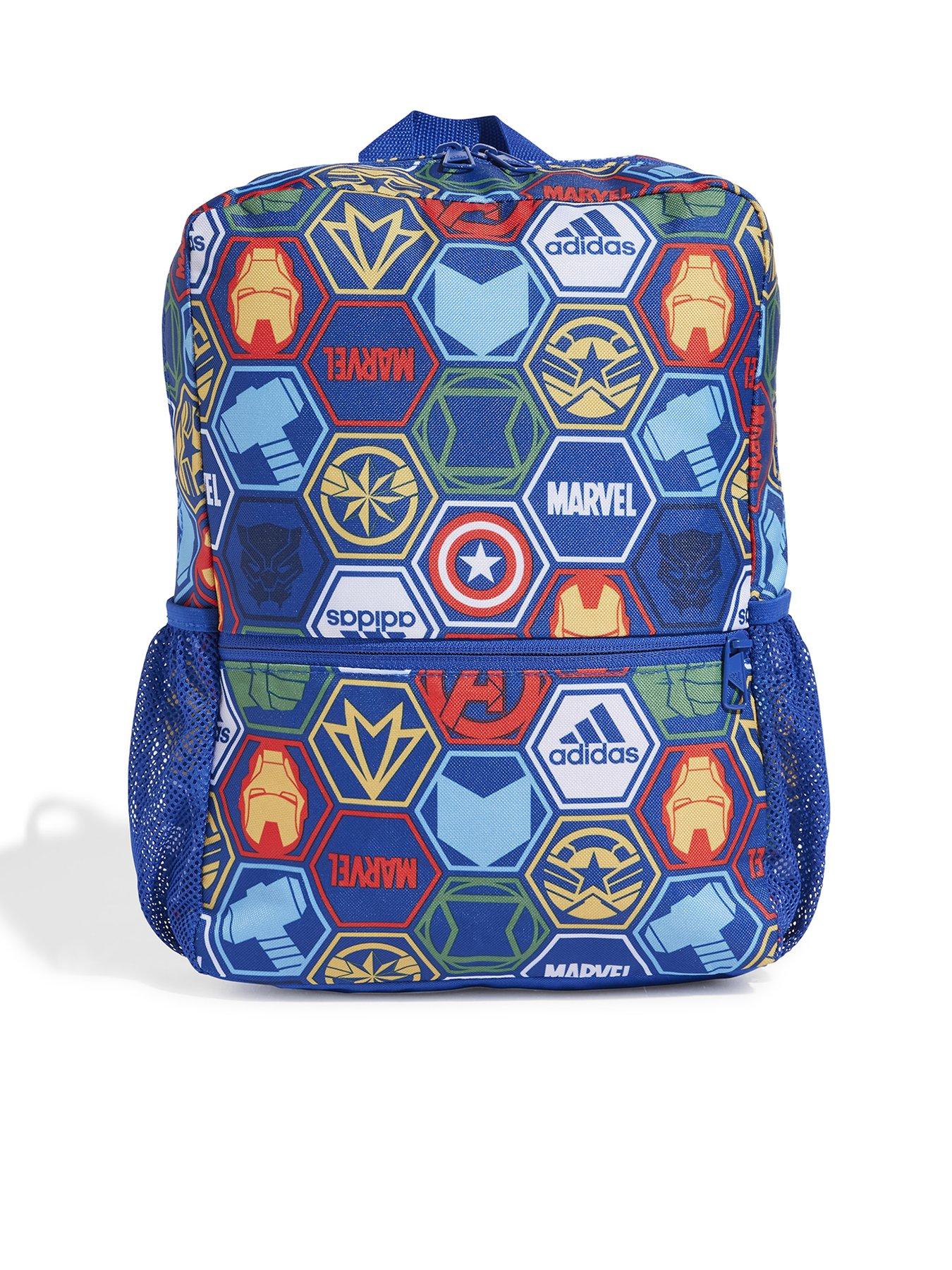 adidas Sportswear Kids Marvel Avengers Backpack - Blue Multi | Very.co.uk