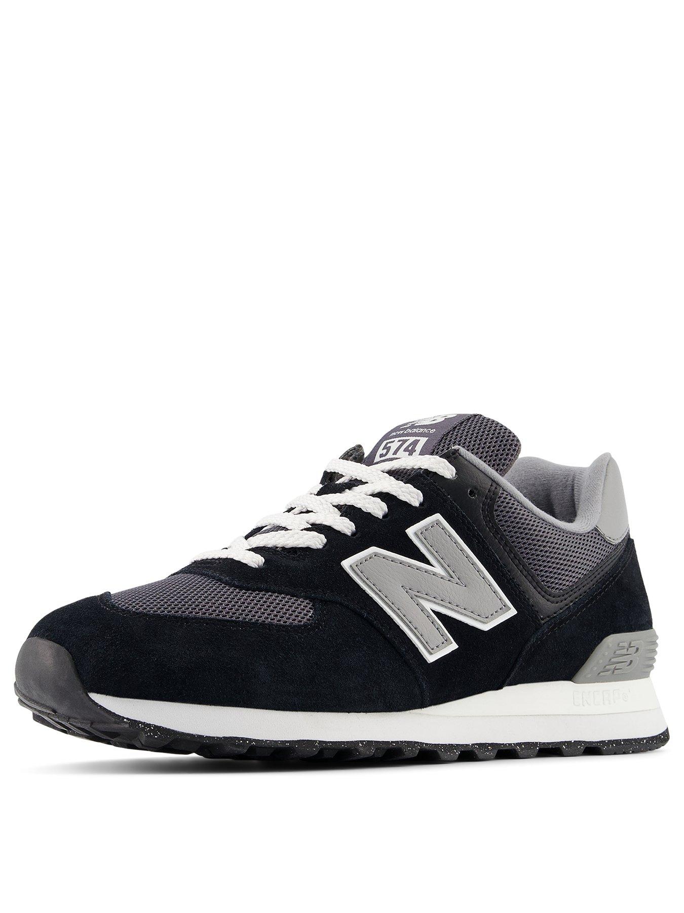 New Balance Mens 574 Trainers - Black/grey | Very.co.uk