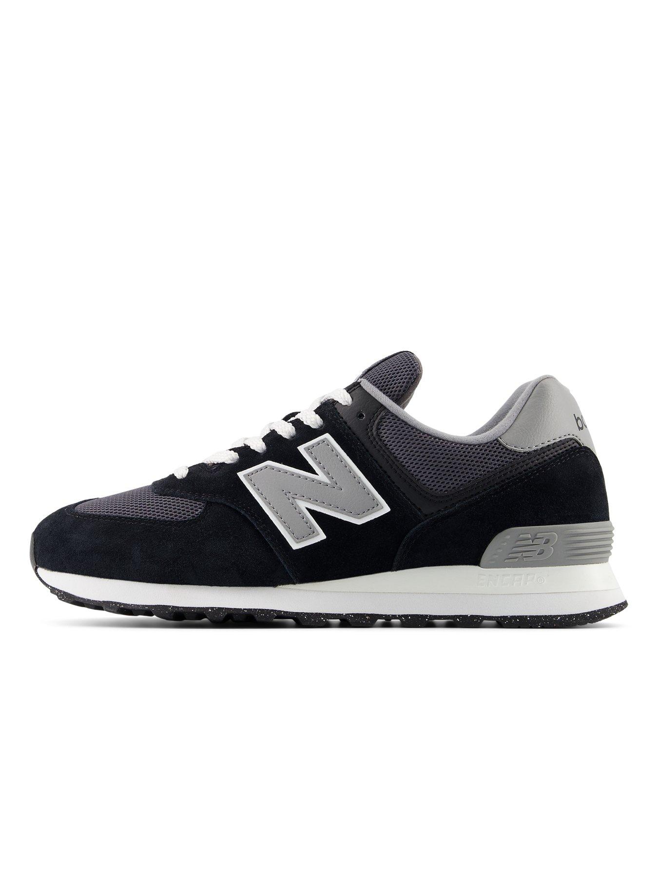 New Balance Mens 574 Trainers - Black/grey | Very.co.uk