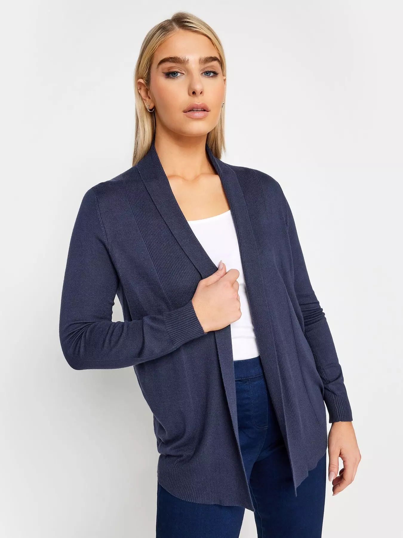 Free to Live 3 Pack Lightweight Cardigan for Women Summer Fall Sweaters  Open Front Long Sleeve Dressy Business Casual Shrugs : : Clothing