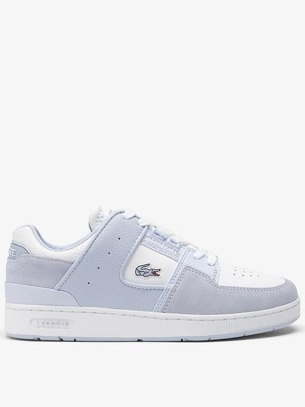 Lacoste Court Cage Trainers - Light Blue/white | Very.co.uk