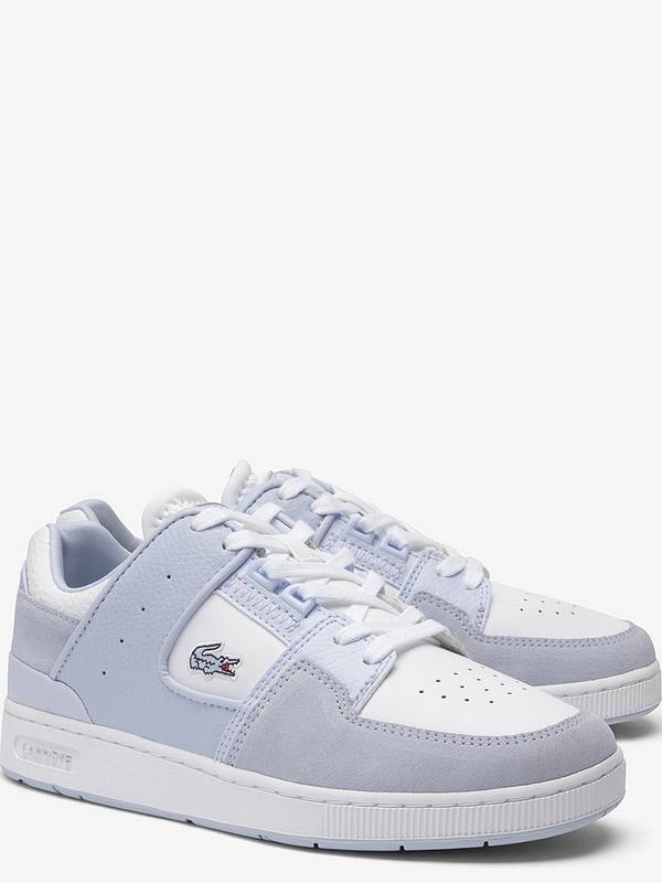 Lacoste Court Cage Trainers - Light Blue/white | Very.co.uk